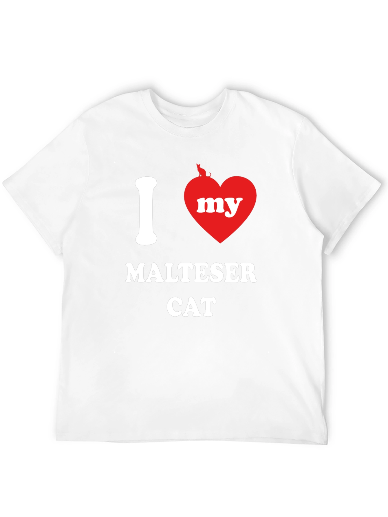 I Heart My Maltese Cat T-Shirt