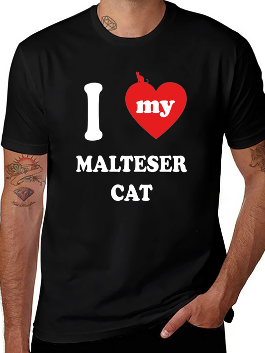 I Heart My Maltese Cat T-Shirt