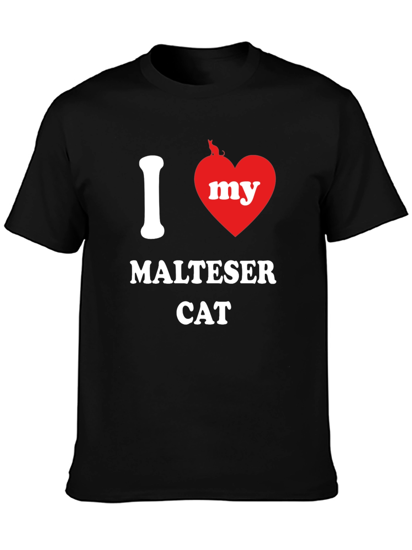 I Heart My Maltese Cat T-Shirt