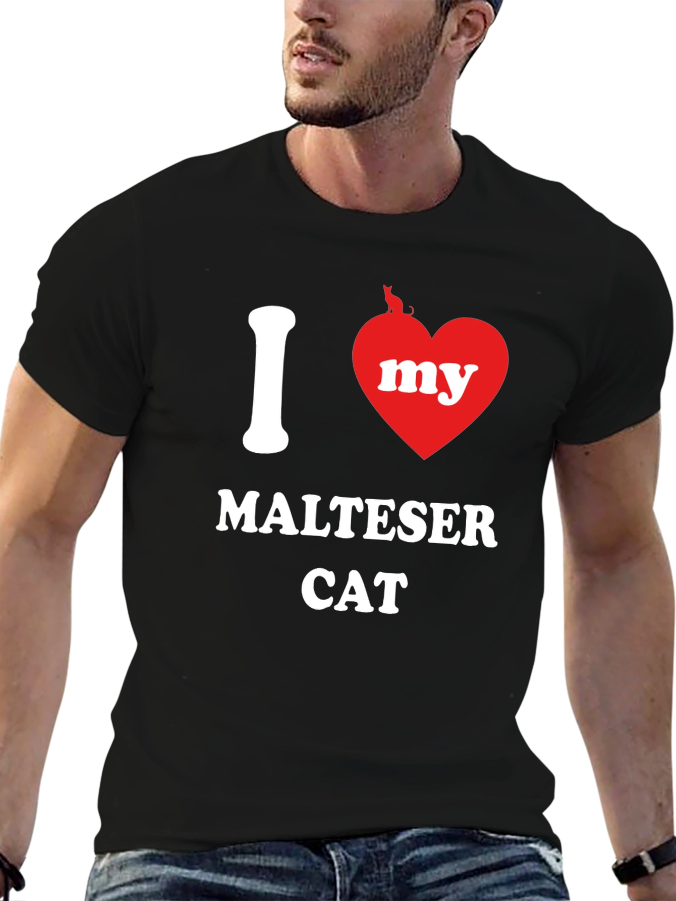 I Heart My Maltese Cat T-Shirt