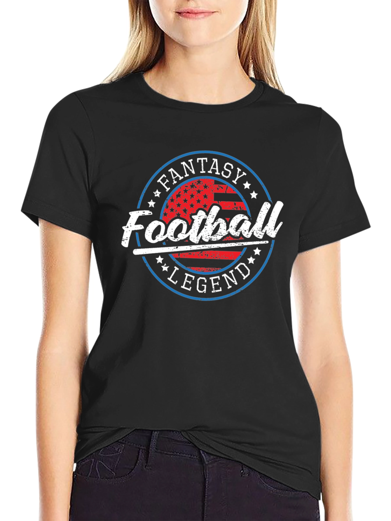 Fantasy Football Legend T-Shirt - Black Cotton Tee
