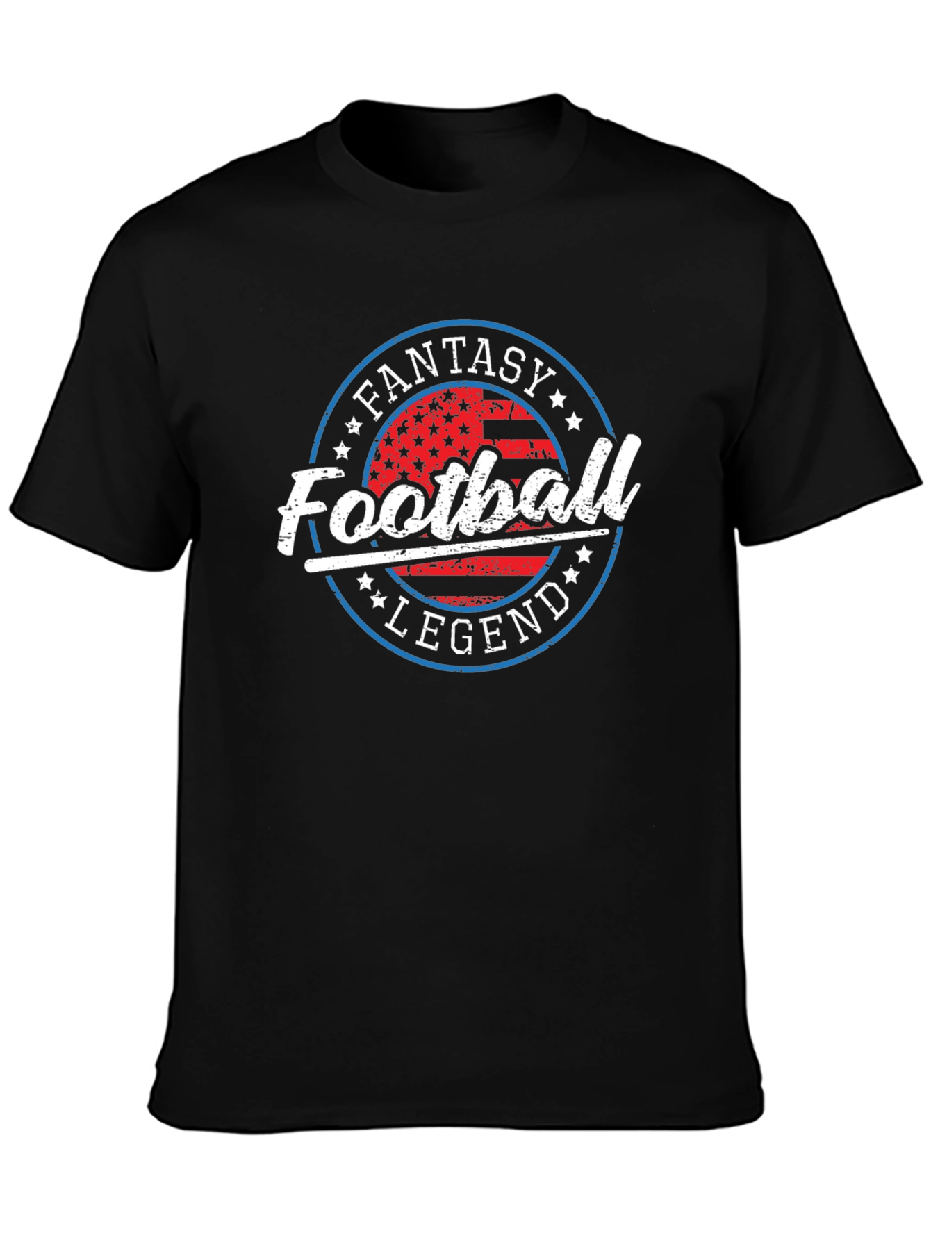 Fantasy Football Legend T-Shirt - Black Cotton Tee