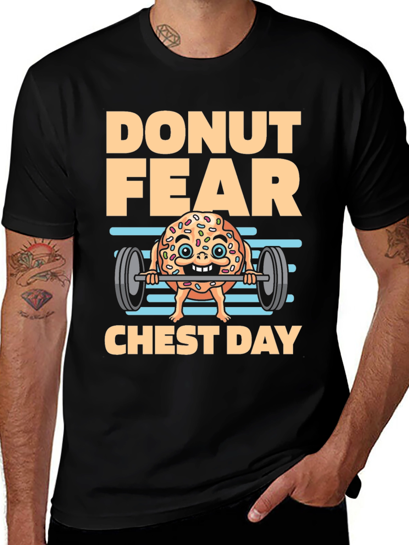 Donut Fear Chest Day T-Shirt