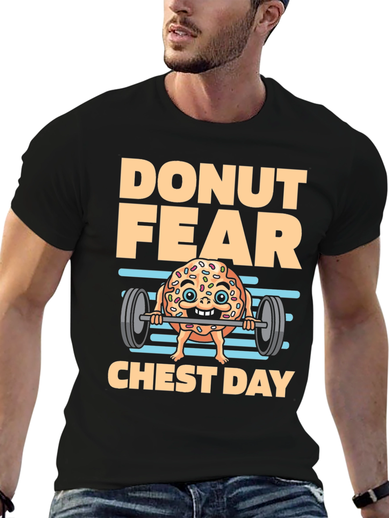 Donut Fear Chest Day T-Shirt