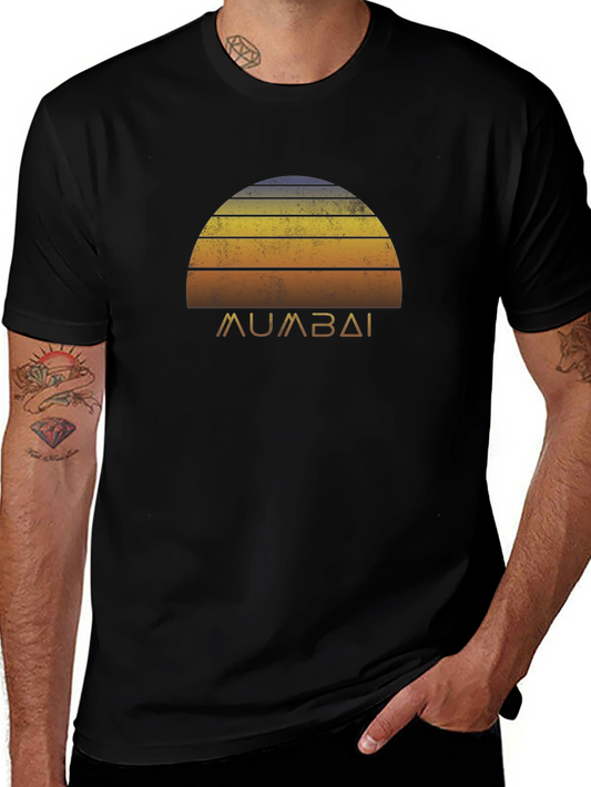 Retro Mumbai Sunset Graphic T-Shirt
