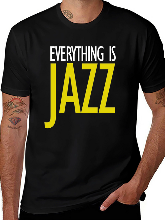 Everything is Jazz Graphic T-Shirt - Black