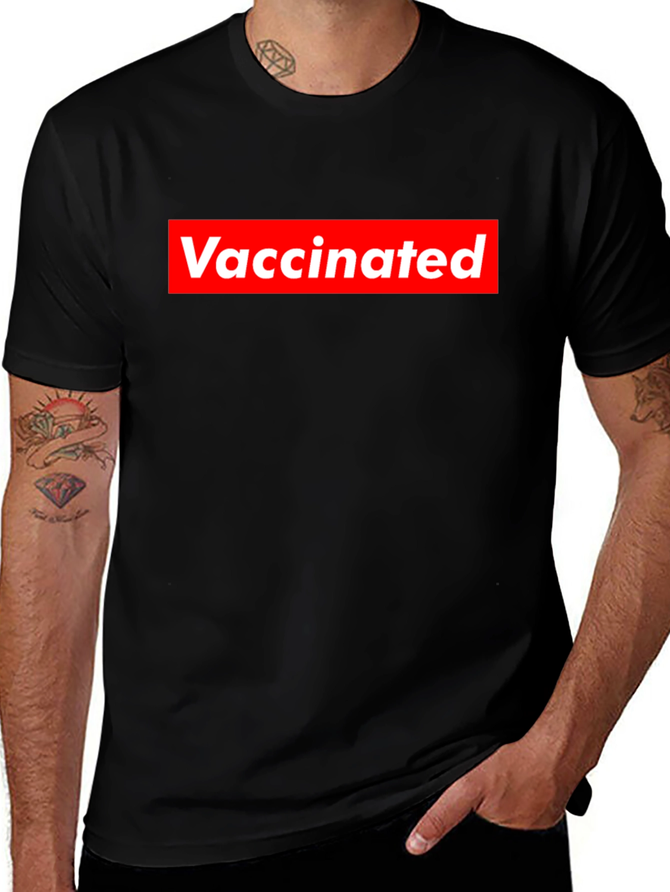 Vaccinated Graphic Tee - Bold Statement Shirt