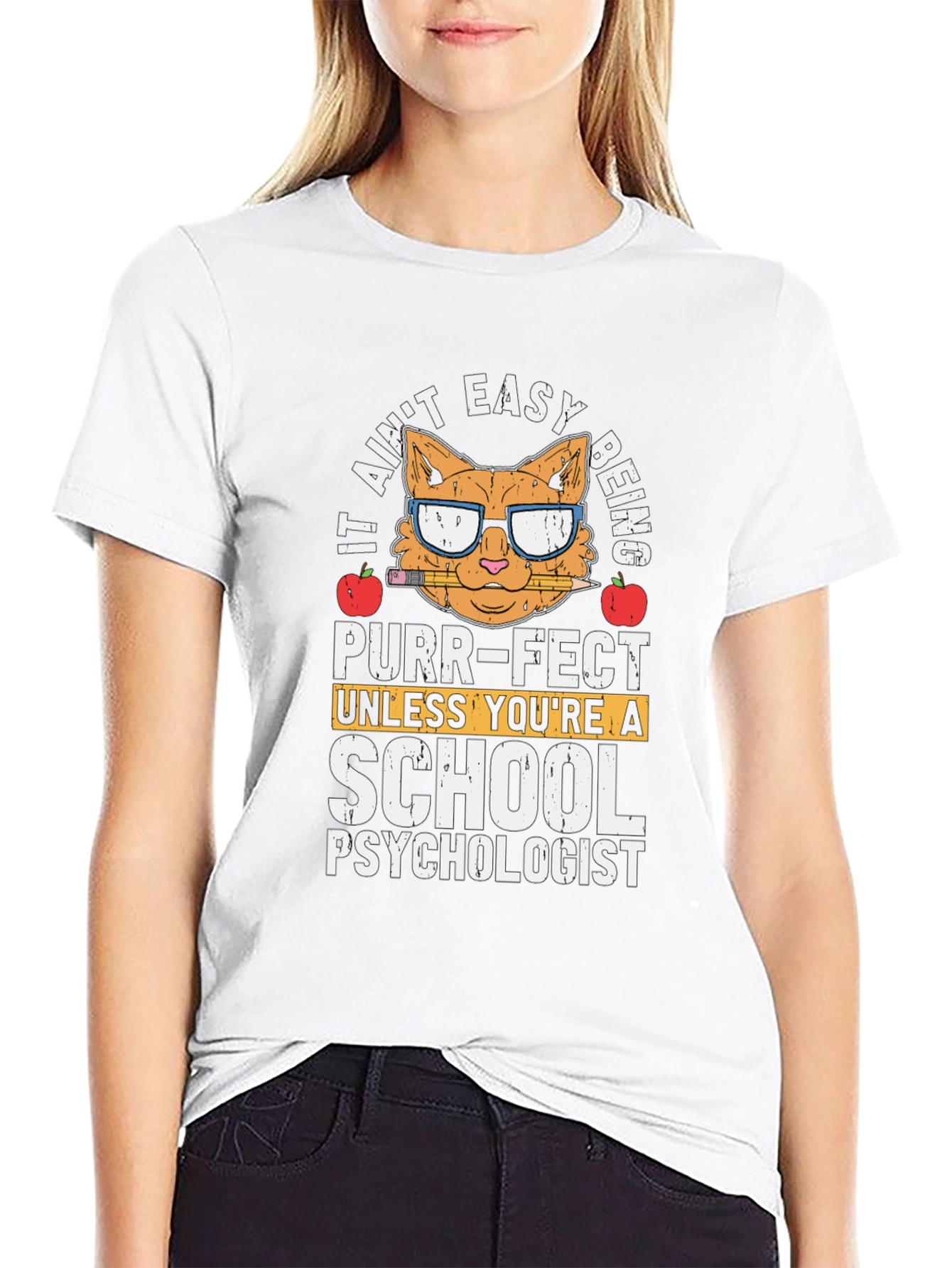 Purr-Fect School Psychologist T-Shirt