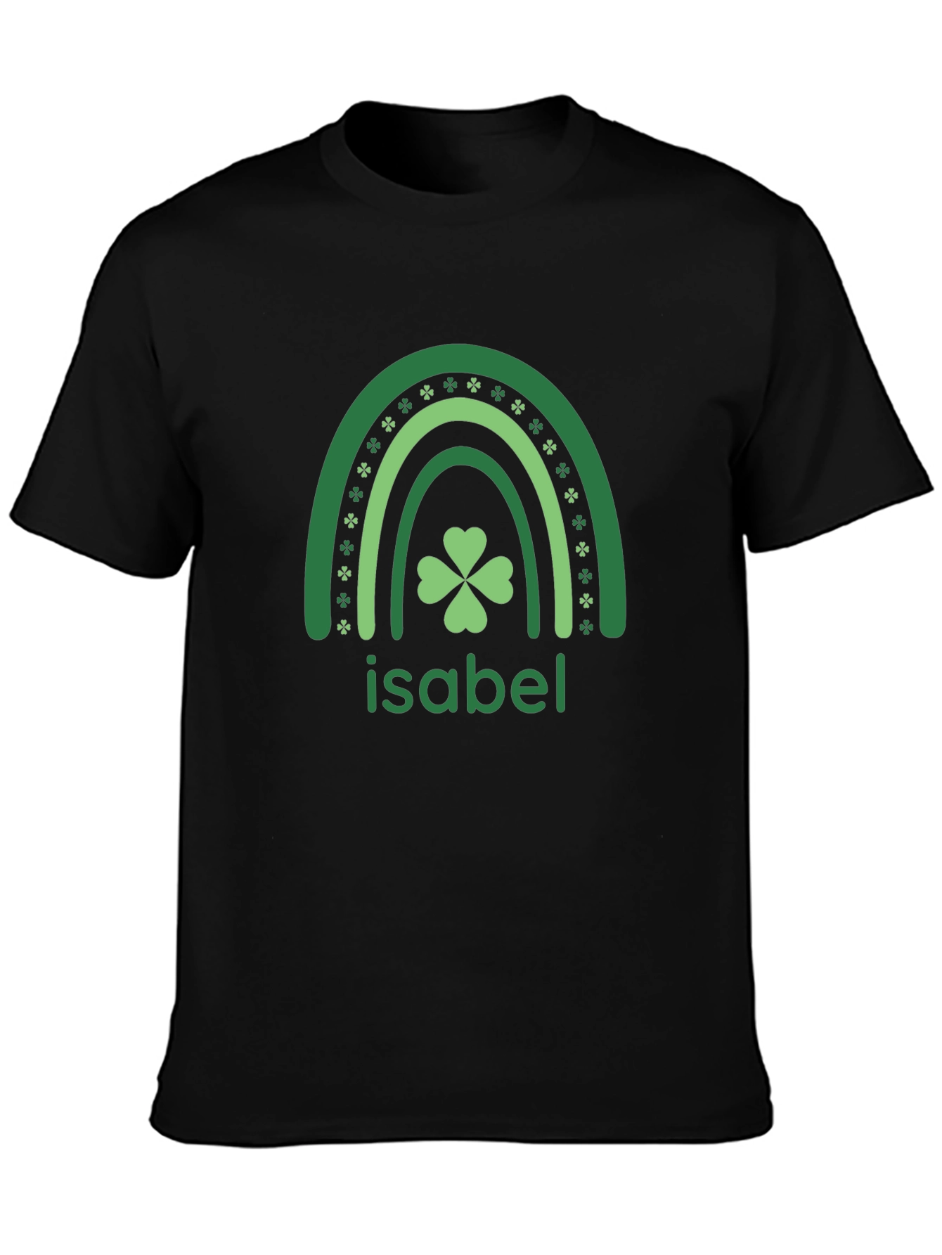 St. Patricks Day Rainbow Shamrock Isabel T-Shirt