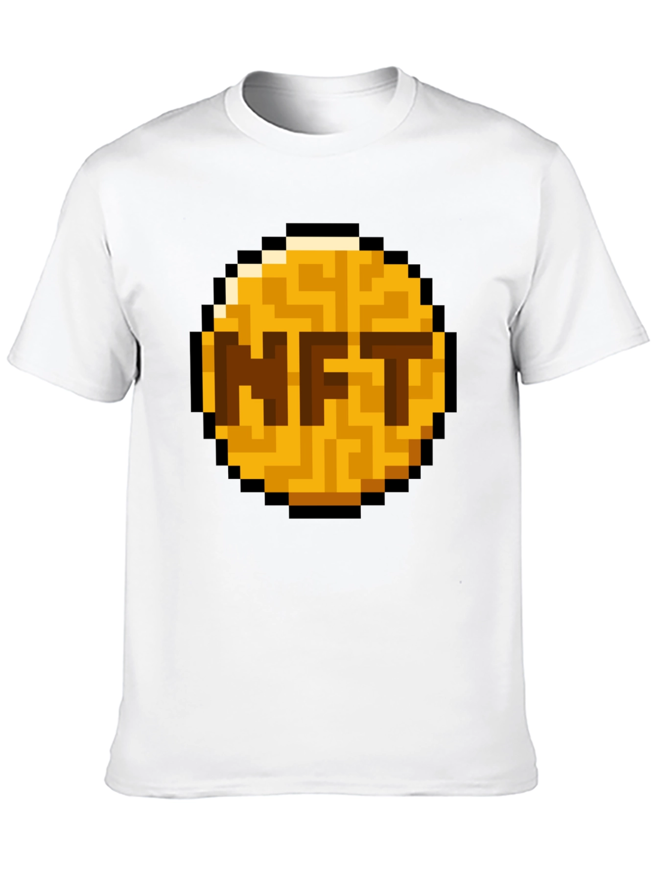 Pixelated NFT Token Graphic T-Shirt
