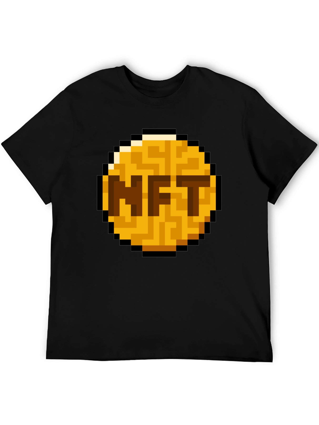 Pixelated NFT Token Graphic T-Shirt