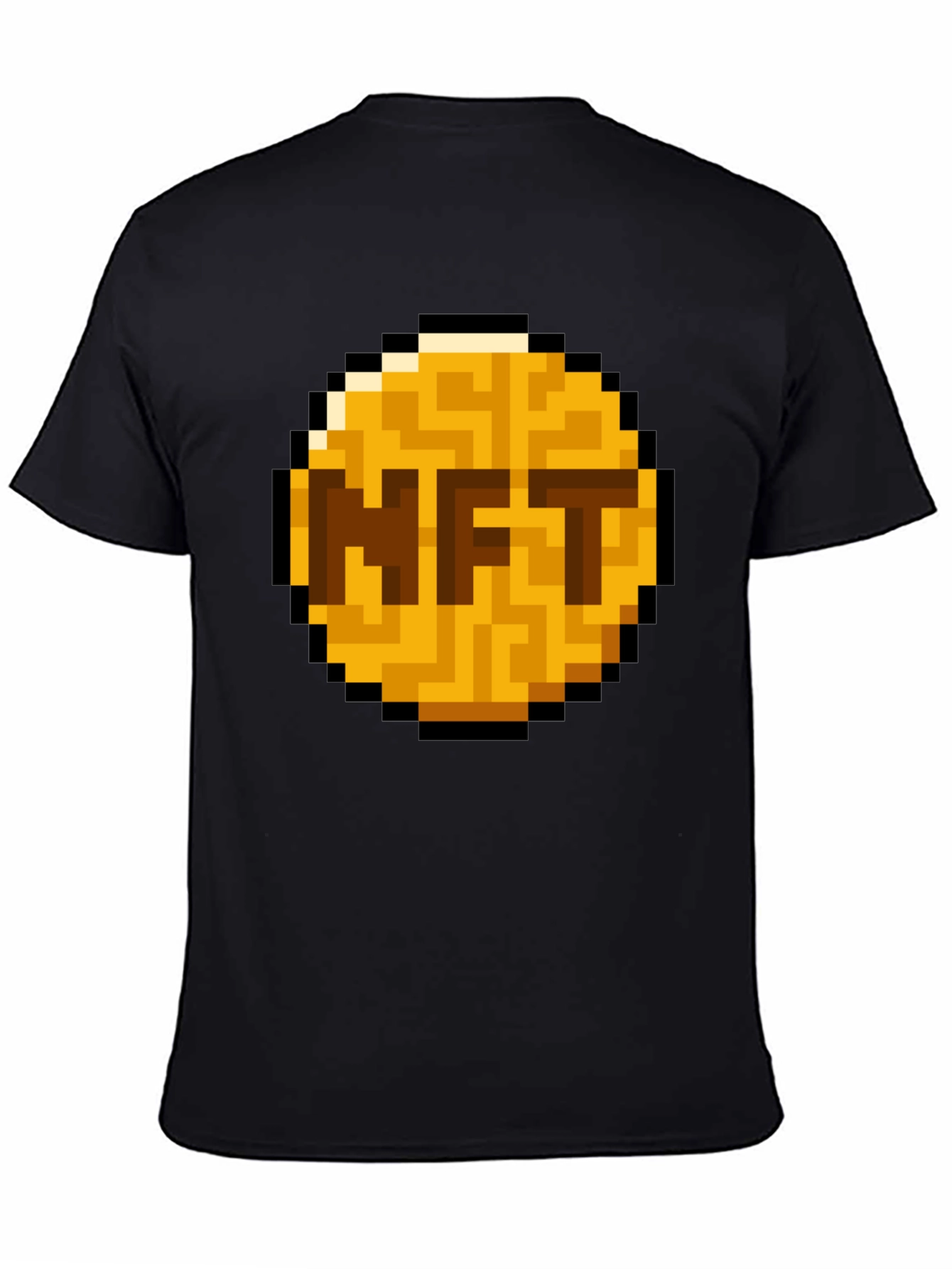 Pixelated NFT Token Graphic T-Shirt