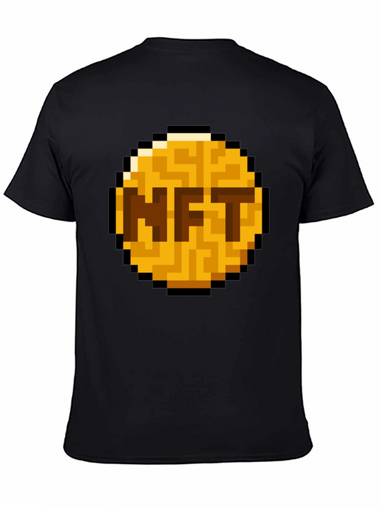 Pixelated NFT Token Graphic T-Shirt