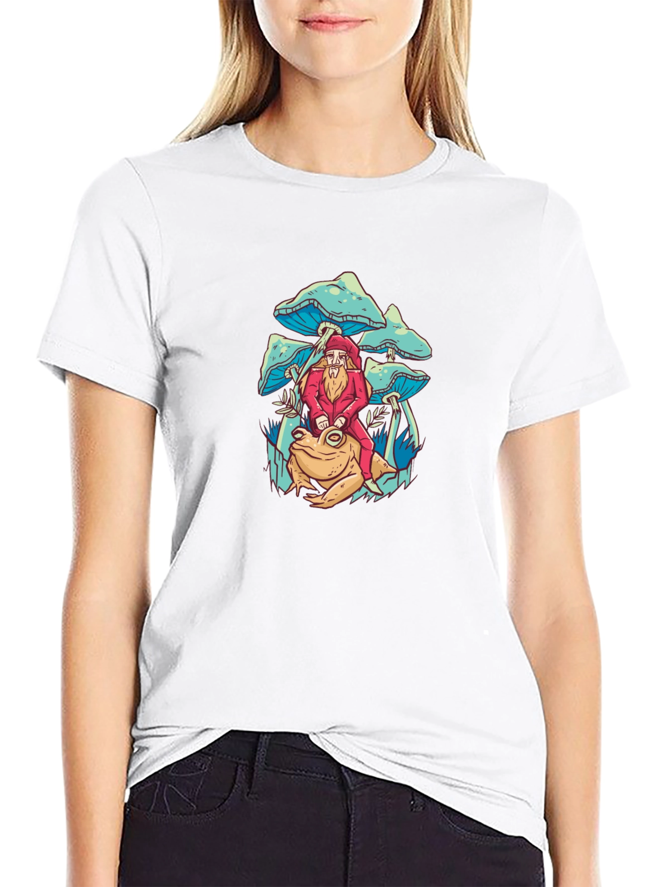 Mushroom Frog T-Shirt - Whimsical Design
