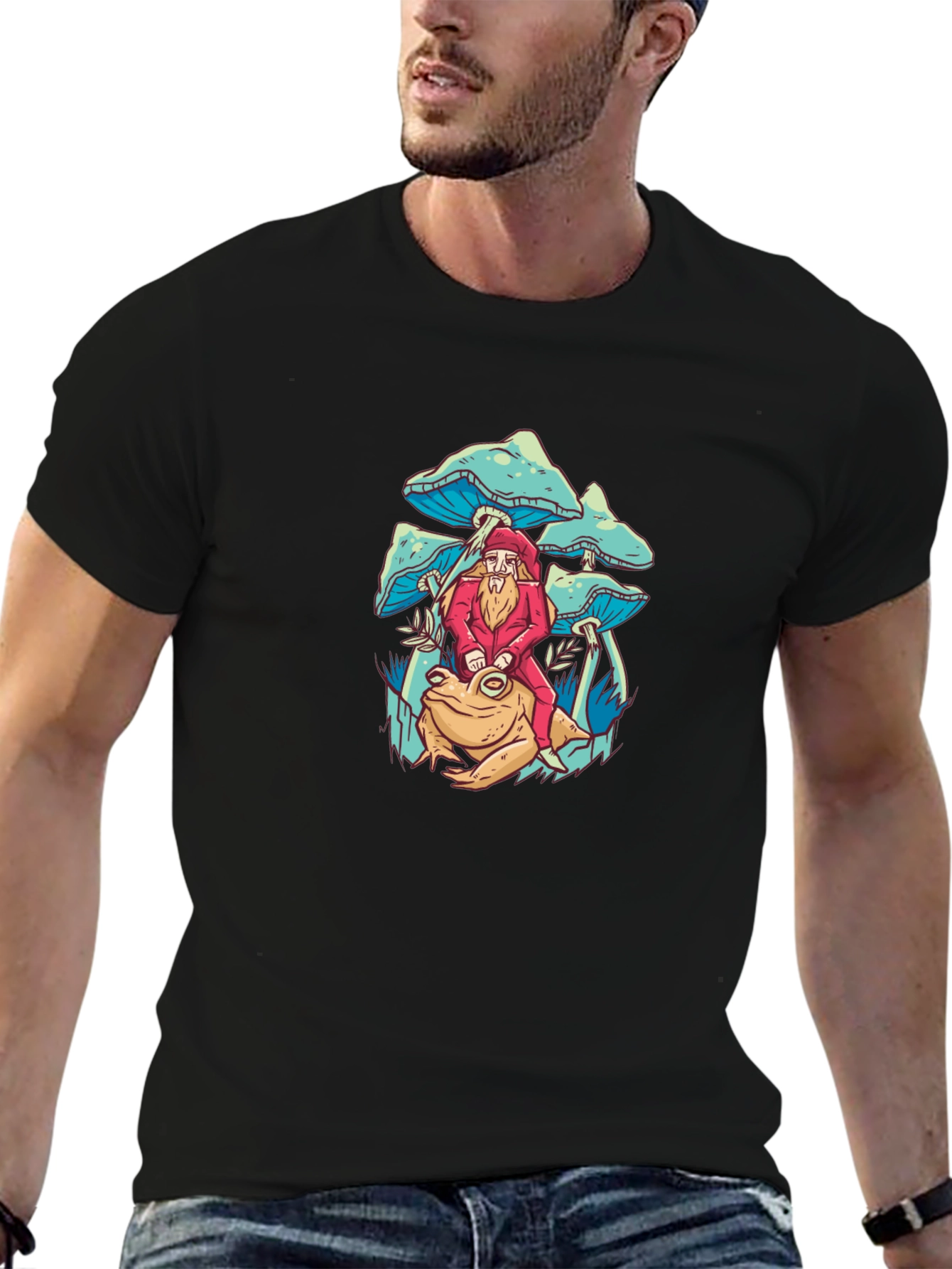 Mushroom Frog T-Shirt - Whimsical Design