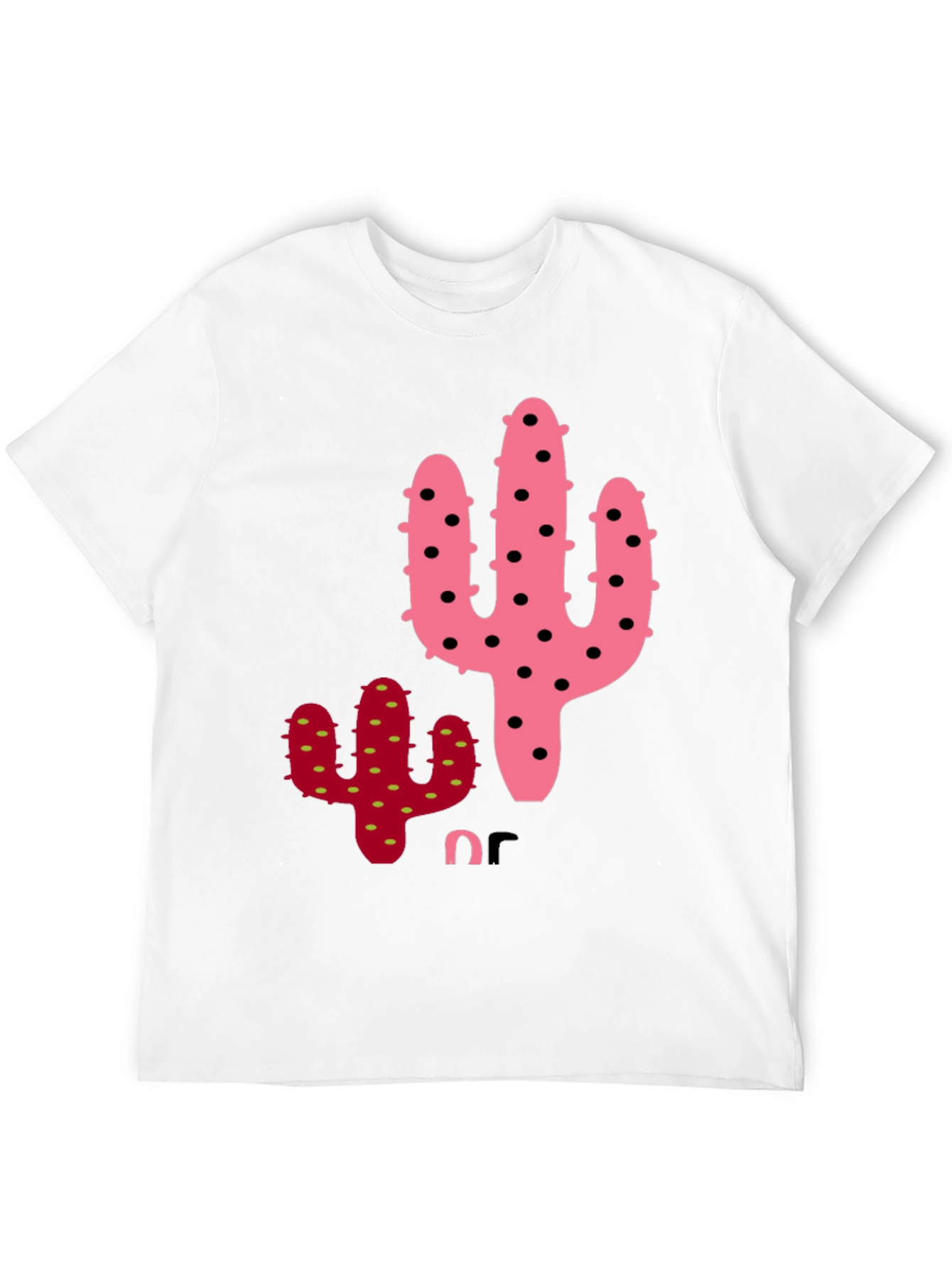 Cactus Graphic Tee - Quirky Black T-Shirt