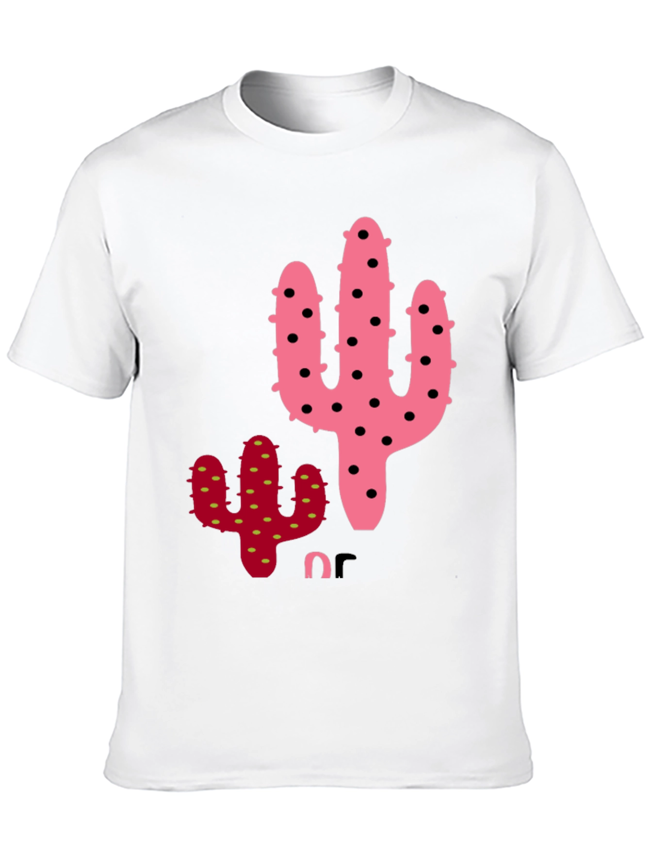 Cactus Graphic Tee - Quirky Black T-Shirt