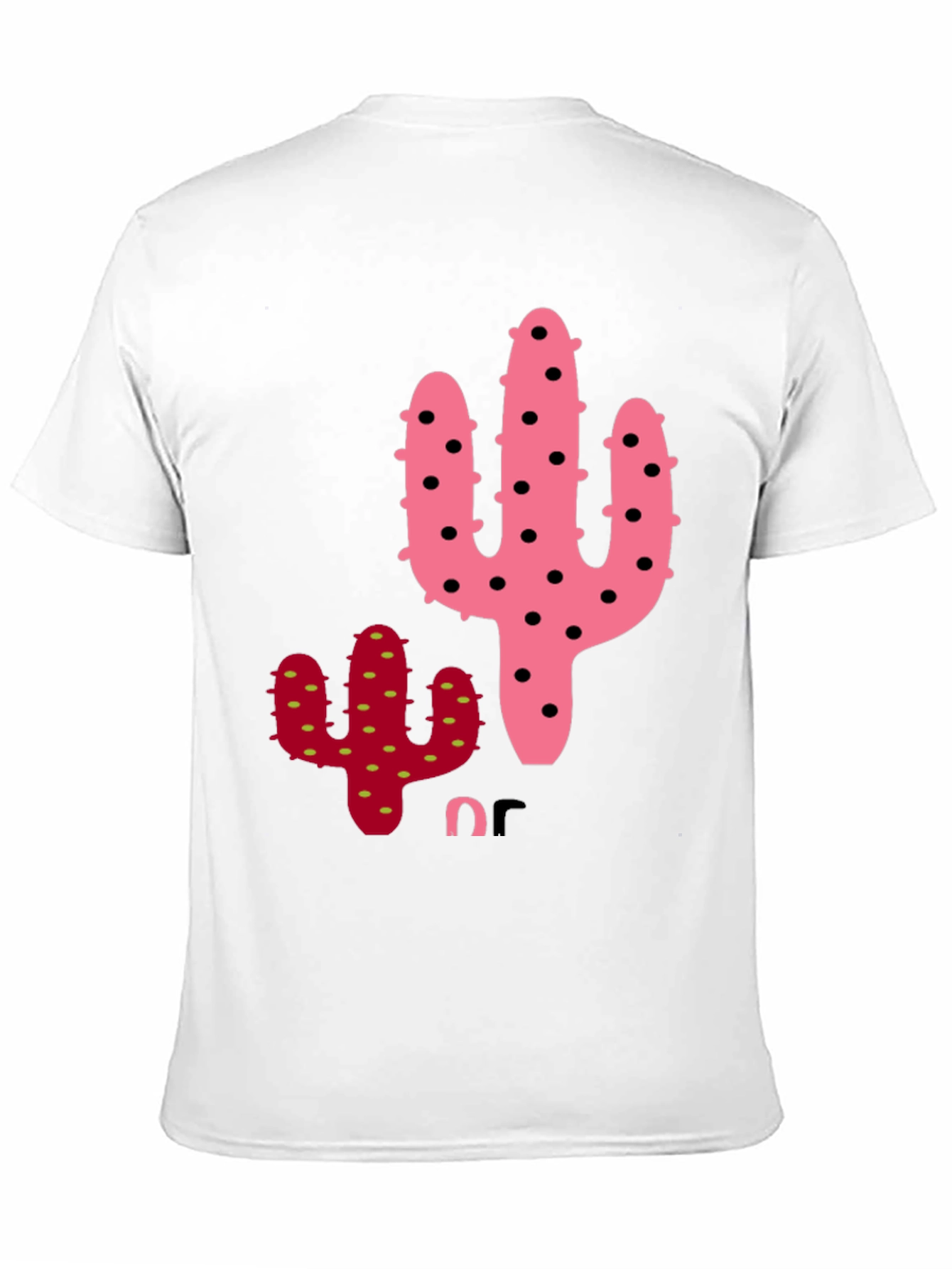 Cactus Graphic Tee - Quirky Black T-Shirt