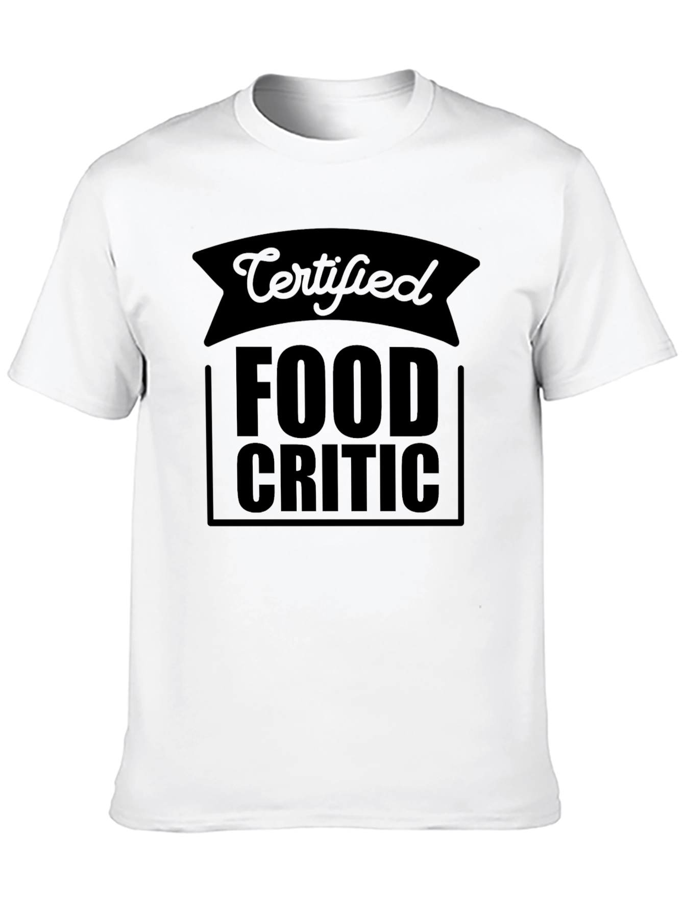 Certified Food Critic Black T-Shirt