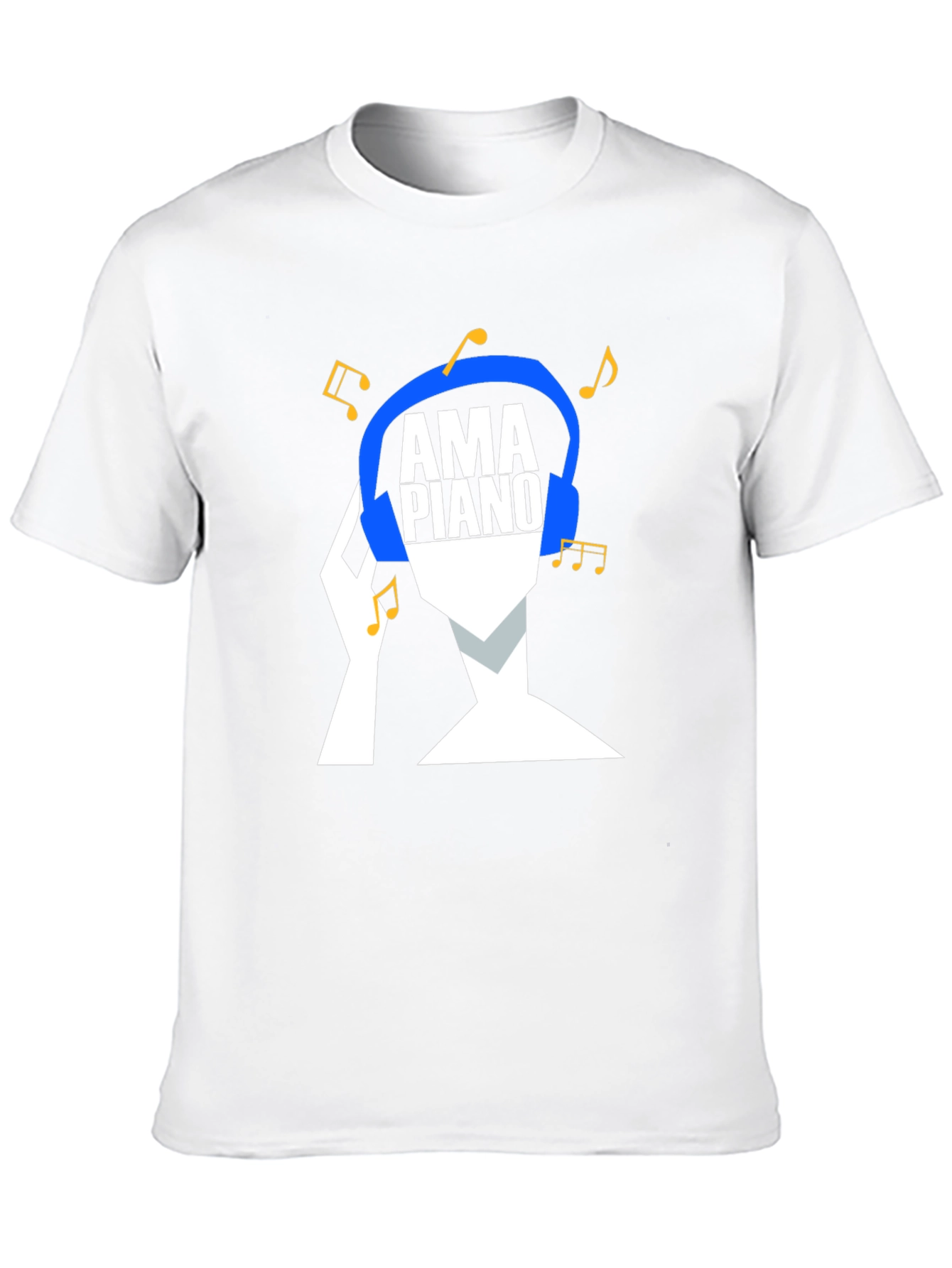AmPiano Music Lover Tee - Black Cotton Graphic T-Shirt