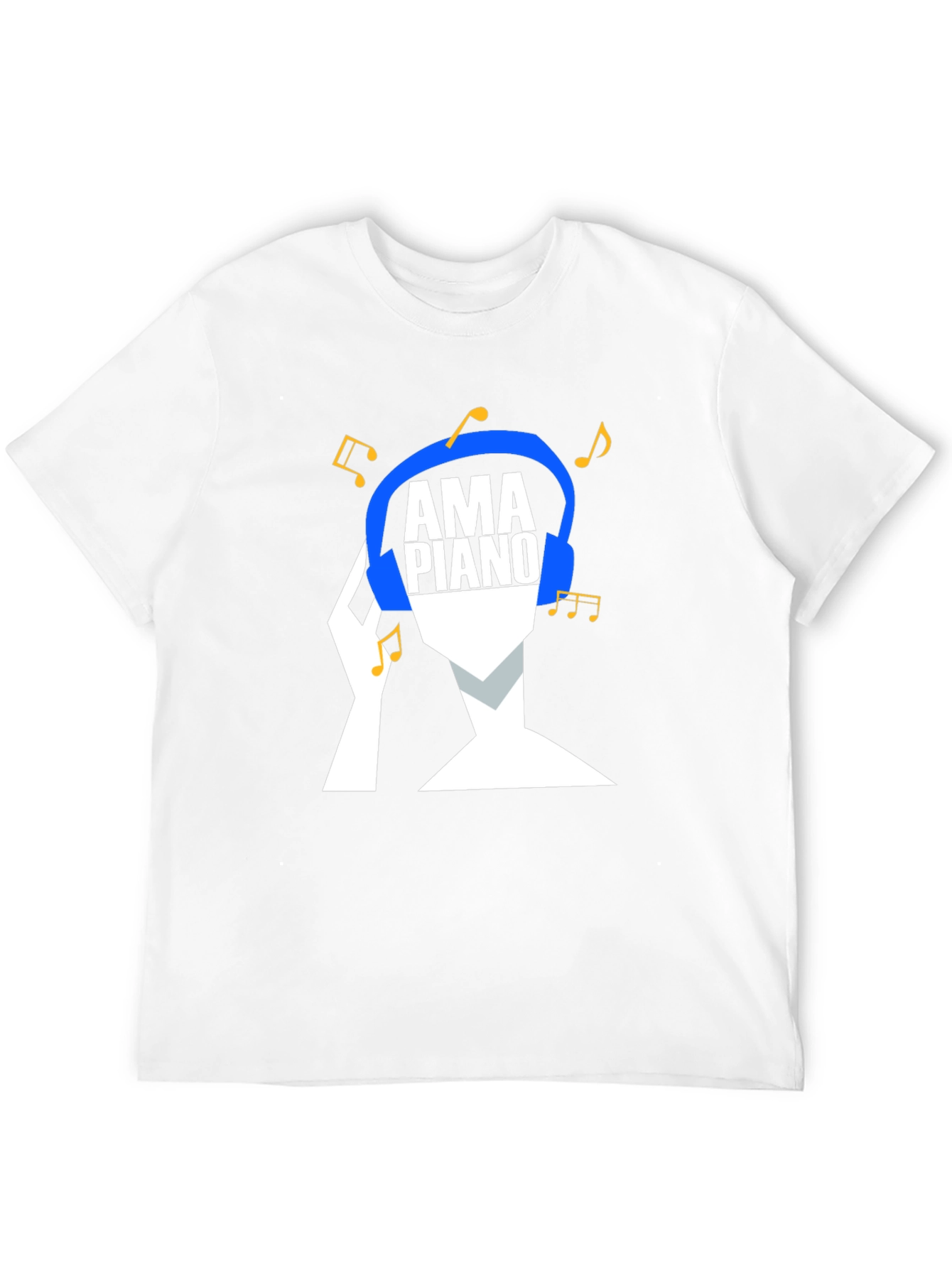 AmPiano Music Lover Tee - Black Cotton Graphic T-Shirt