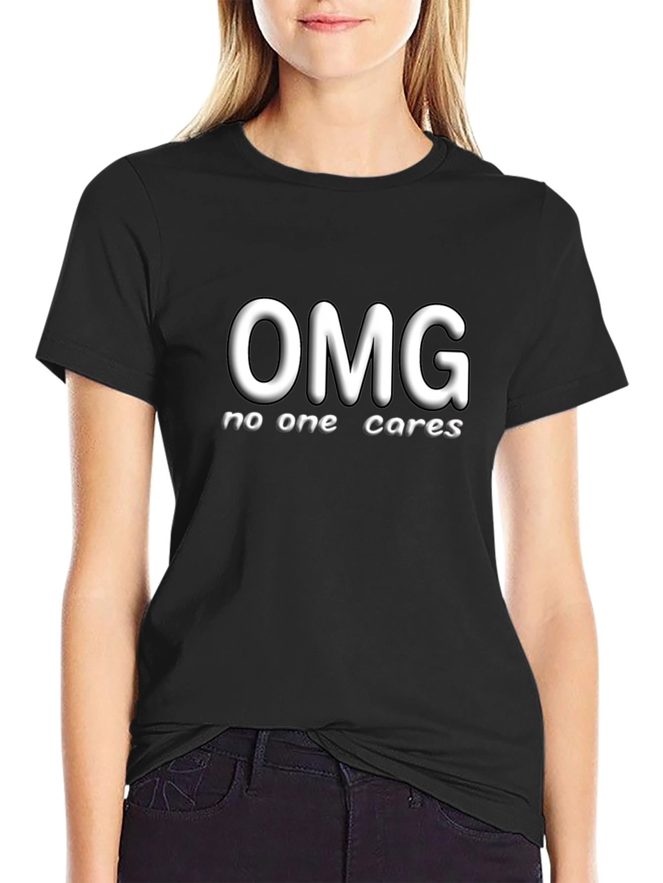 OMG No One Cares Graphic T-Shirt