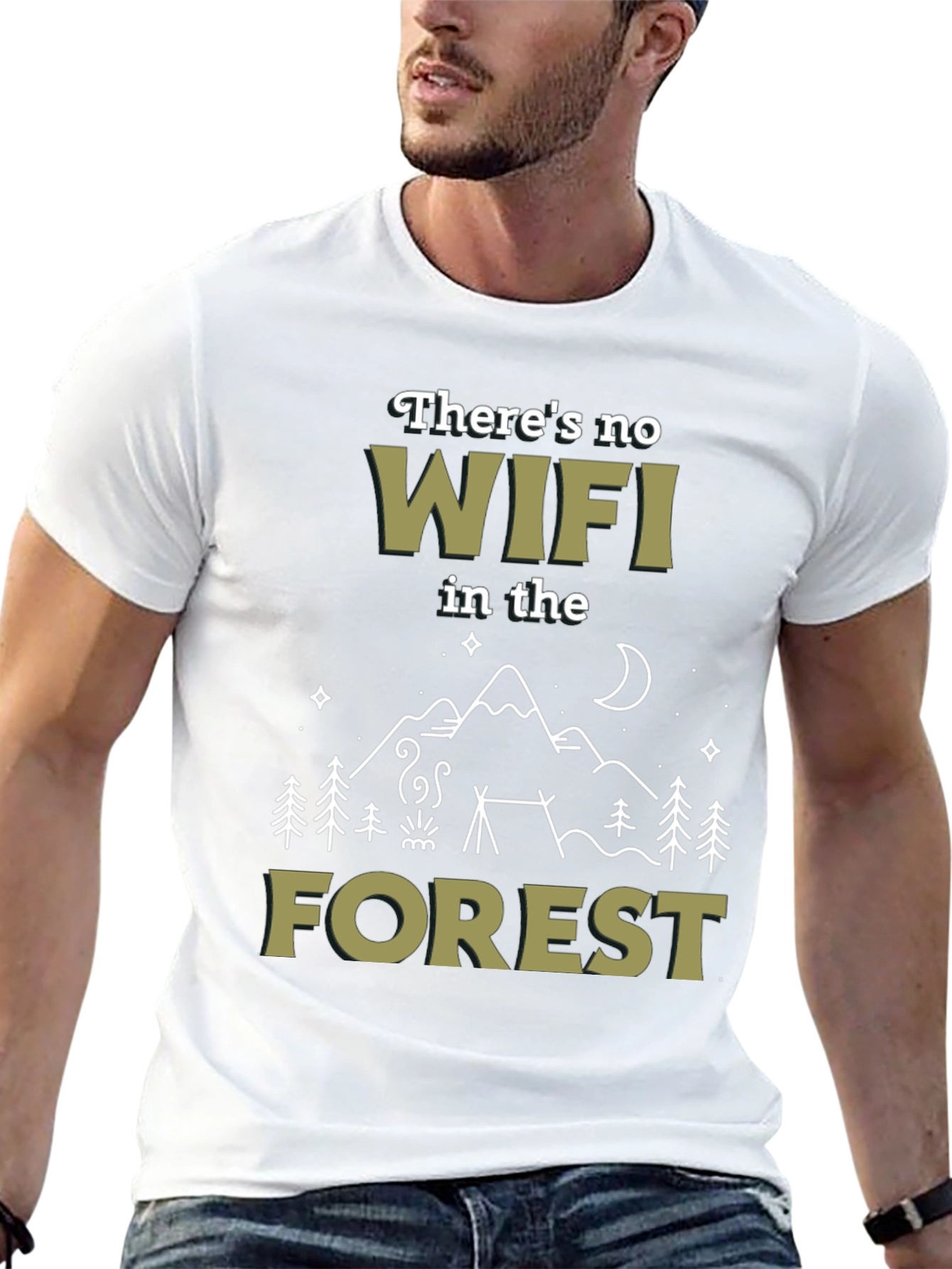 No WiFi in the Forest Graphic T-Shirt