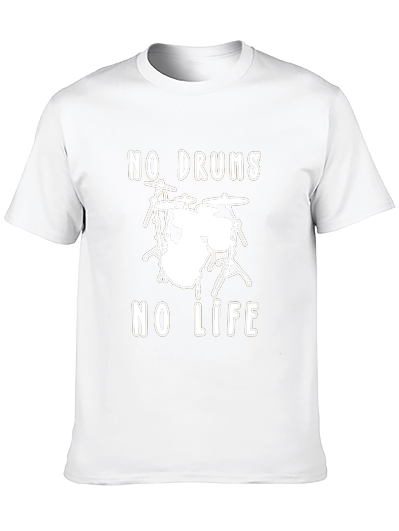 No Drums No Life Graphic Tee - Musician T-Shirt