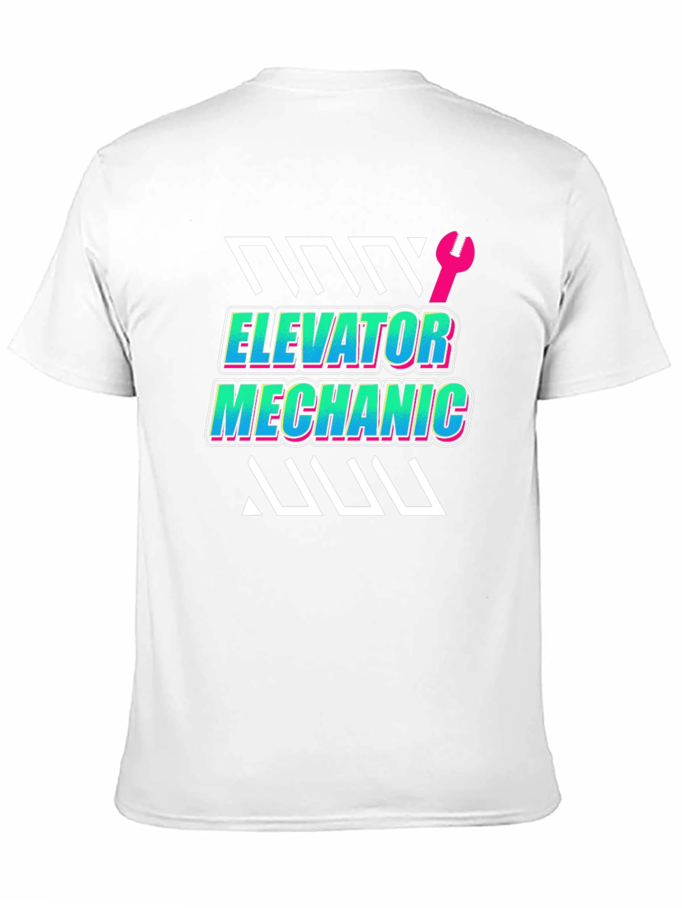 Elevator Mechanic Graphic Tee - Black