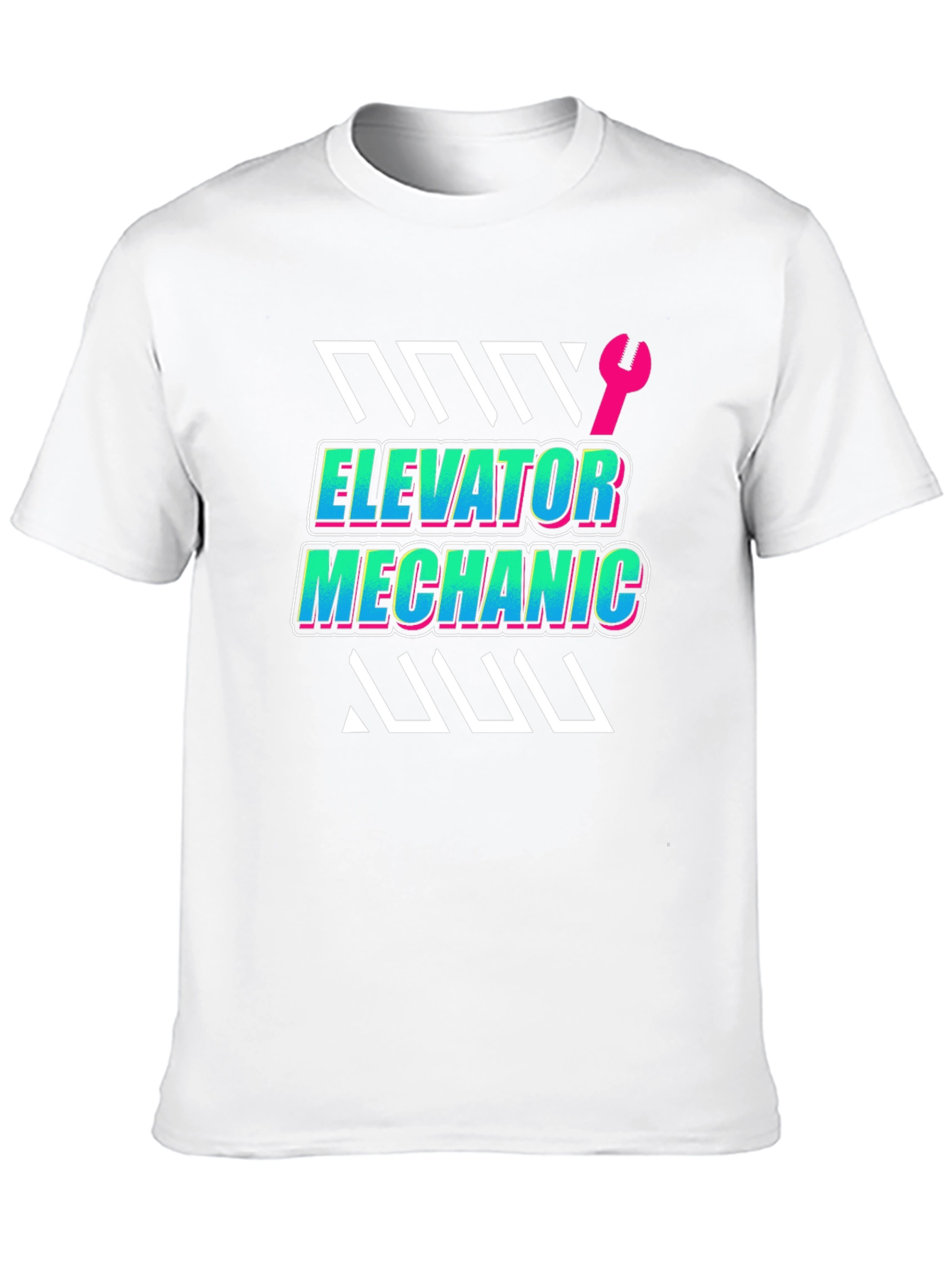 Elevator Mechanic Graphic Tee - Black