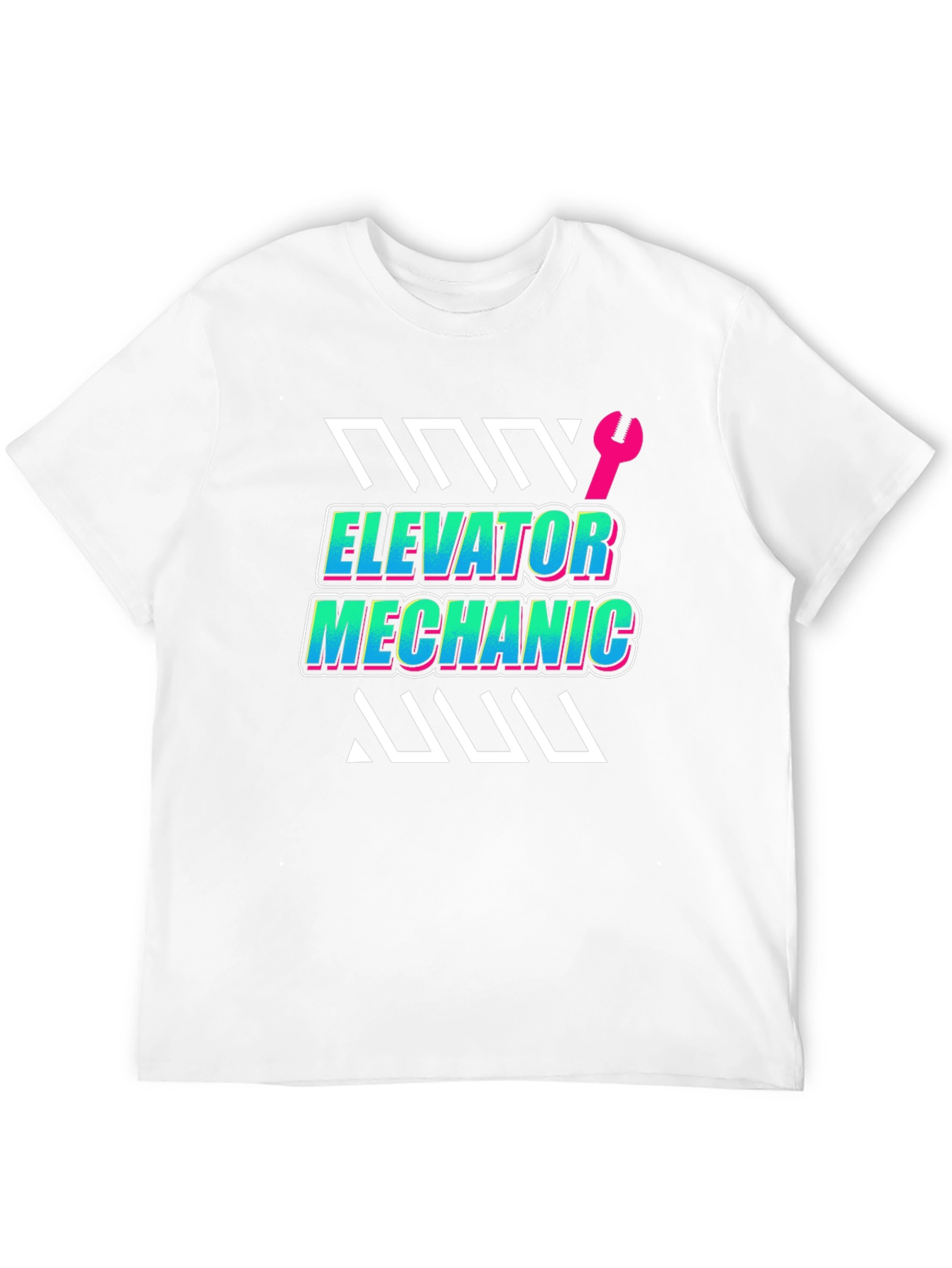 Elevator Mechanic Graphic Tee - Black