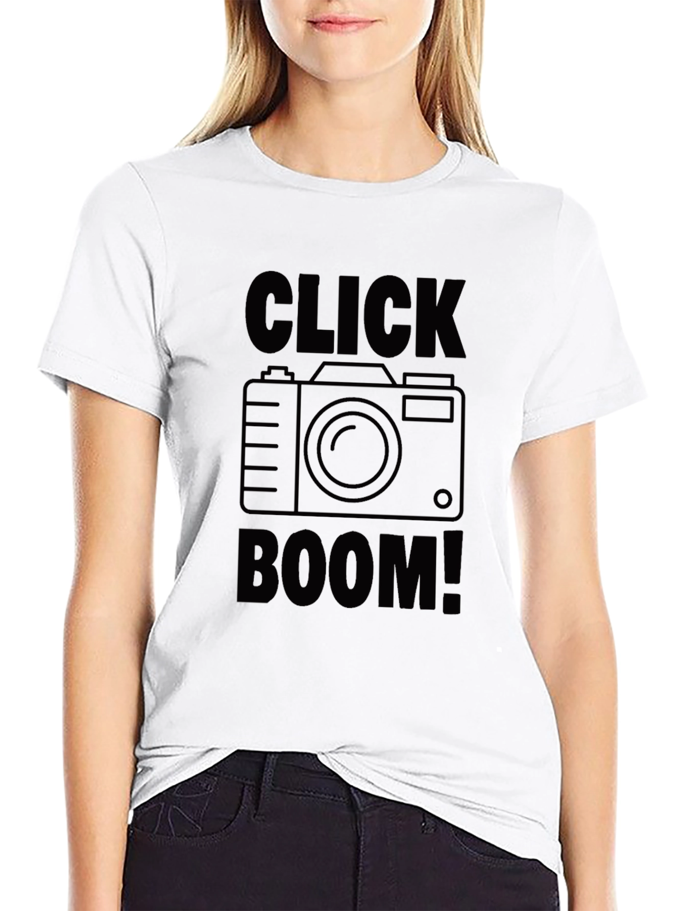Click Boom! Photography T-Shirt - Black