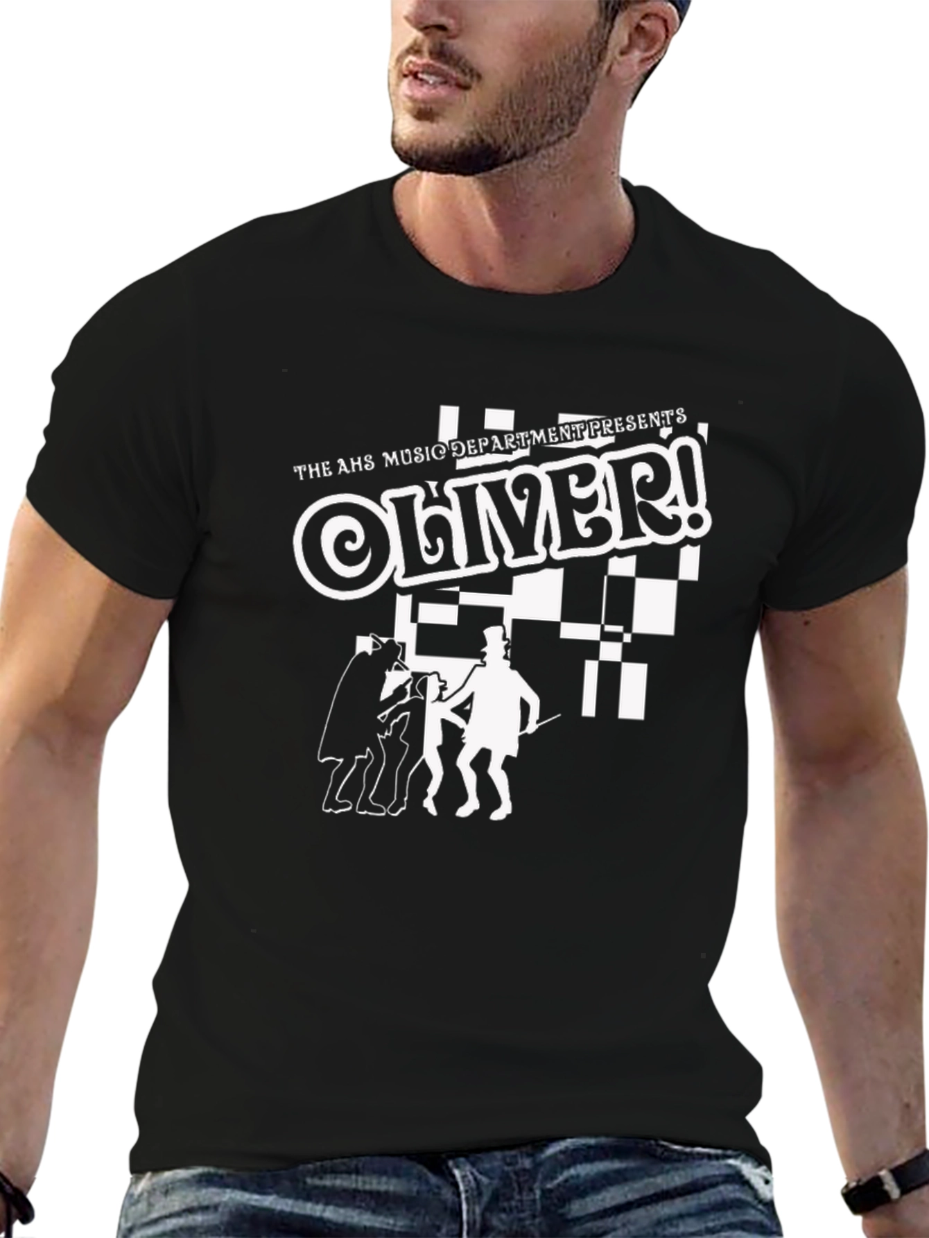 Oliver! Music Dept. T-Shirt Black Cotton