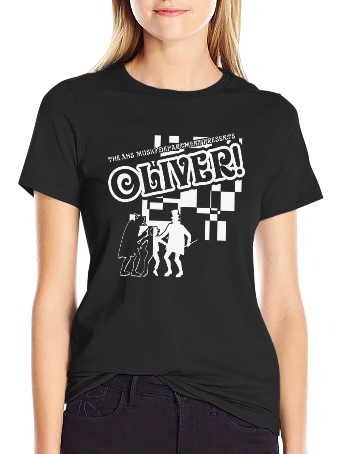 Oliver! Music Dept. T-Shirt Black Cotton