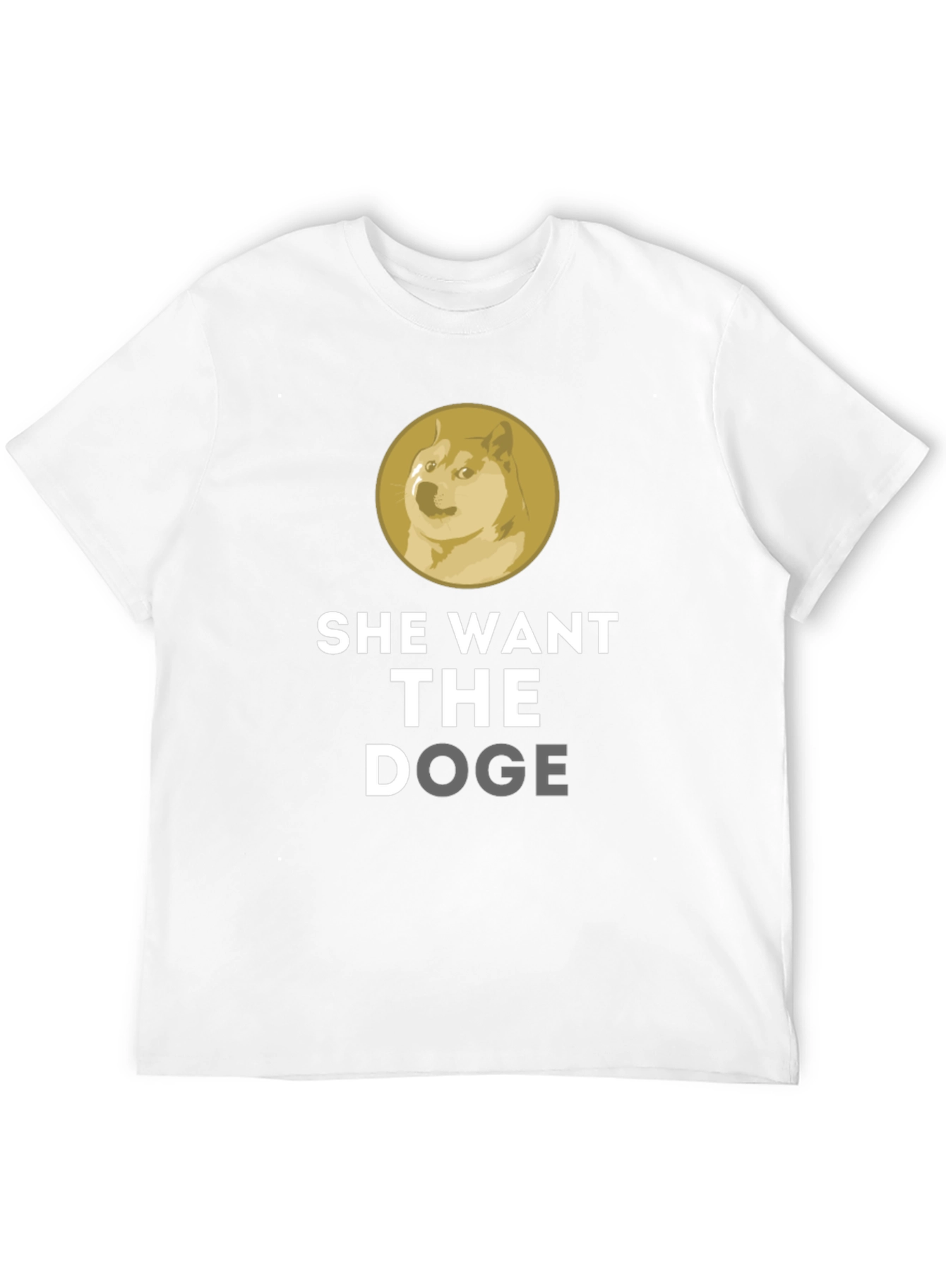She Want The Doge Funny Meme T-Shirt