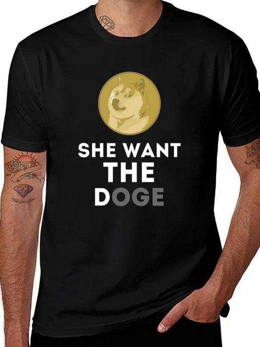 She Want The Doge Funny Meme T-Shirt