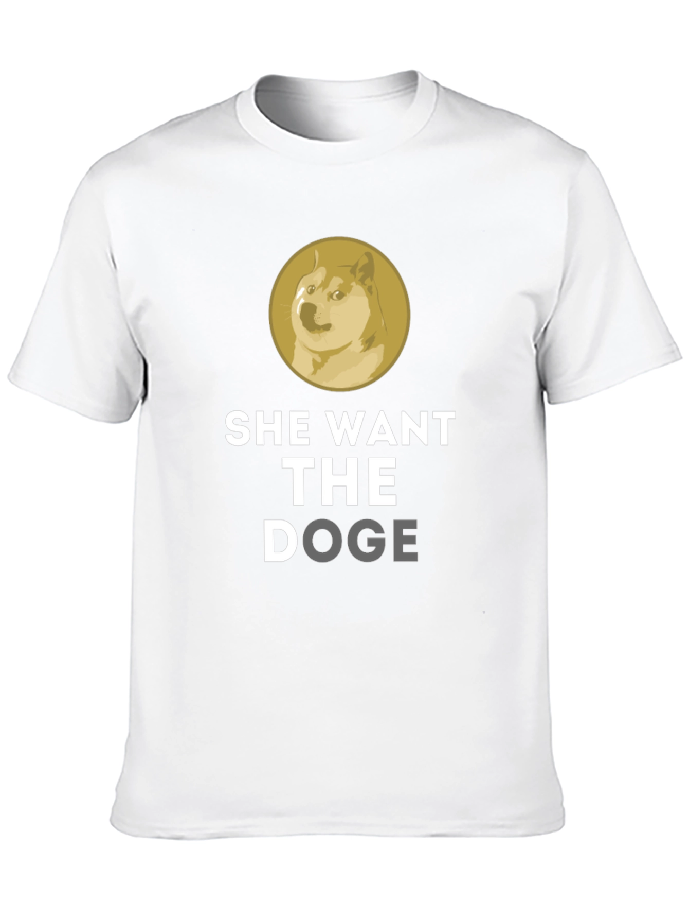 She Want The Doge Funny Meme T-Shirt