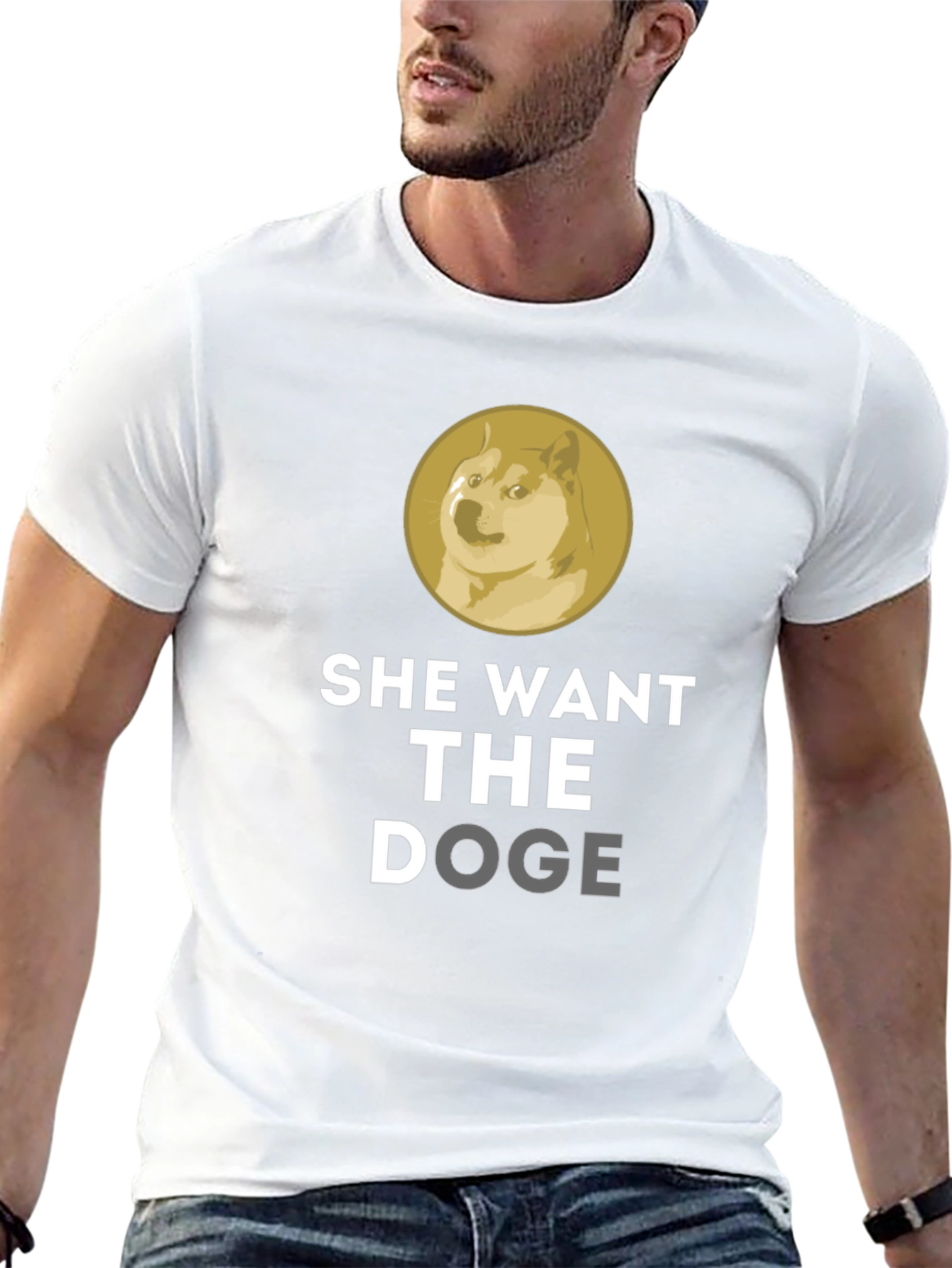 She Want The Doge Funny Meme T-Shirt