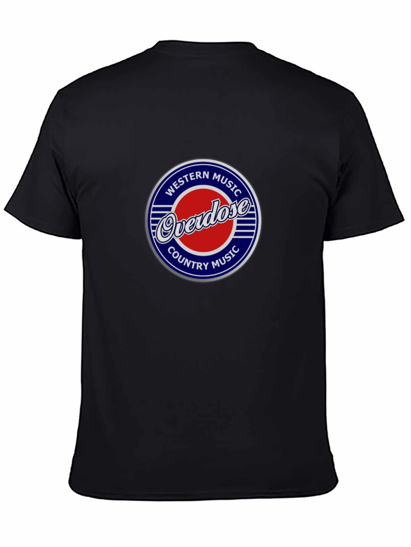 Overdose Western Country Music Black T-Shirt
