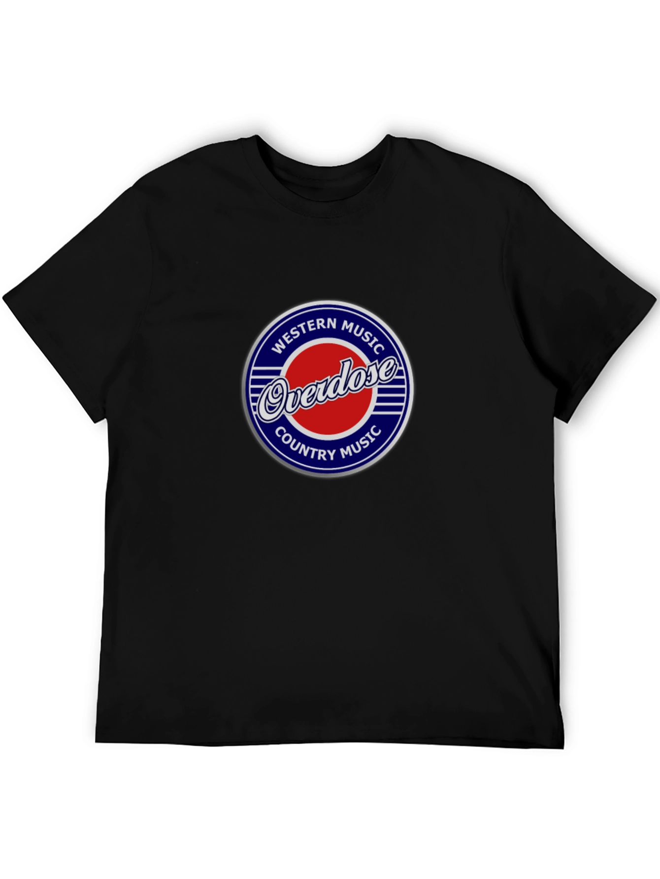 Overdose Western Country Music Black T-Shirt
