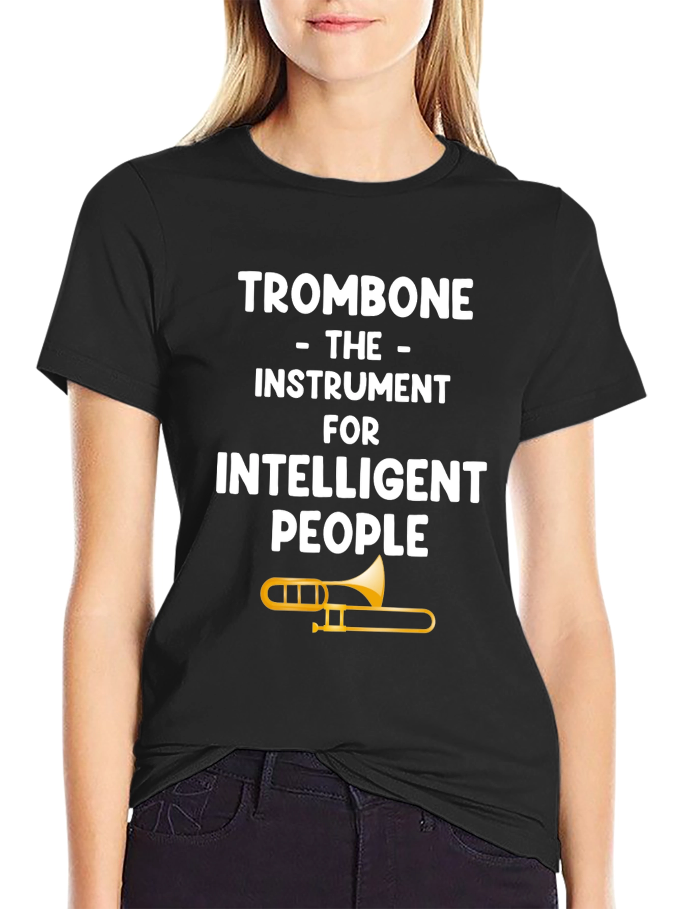 Trombone Intelligent People Graphic T-Shirt