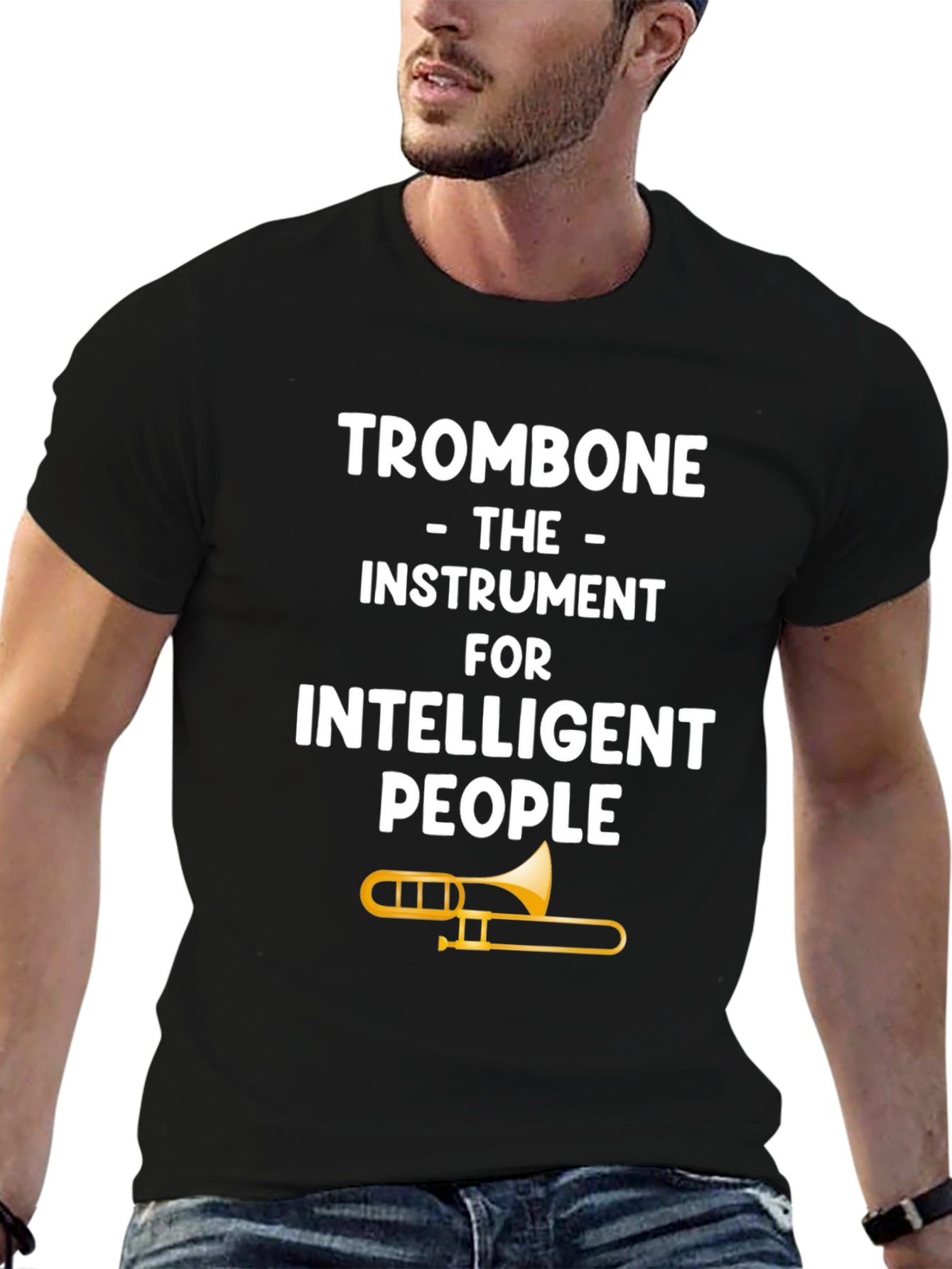 Trombone Intelligent People Graphic T-Shirt