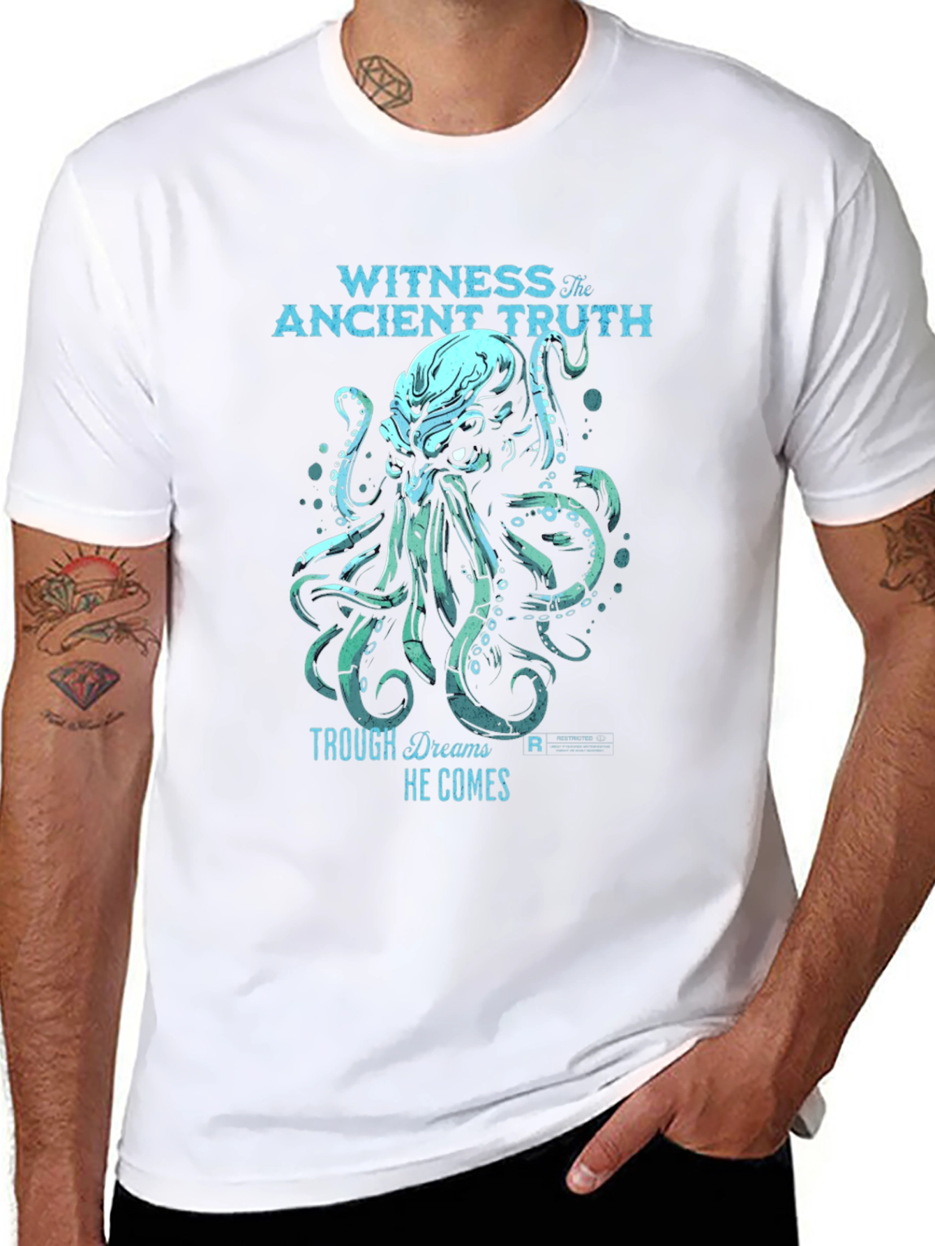 Witness the Ancient Truth Kraken Graphic T-Shirt