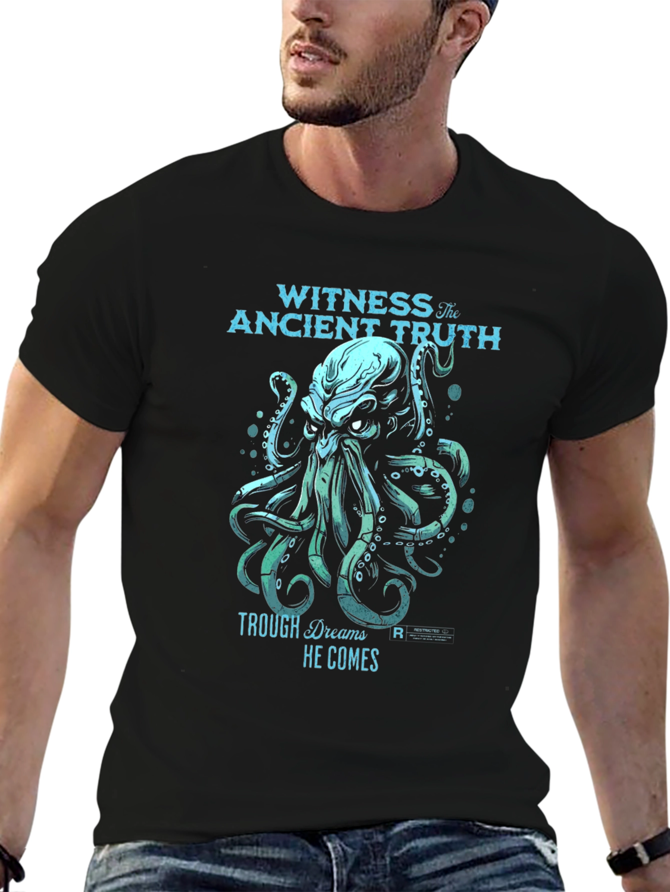 Witness the Ancient Truth Kraken Graphic T-Shirt