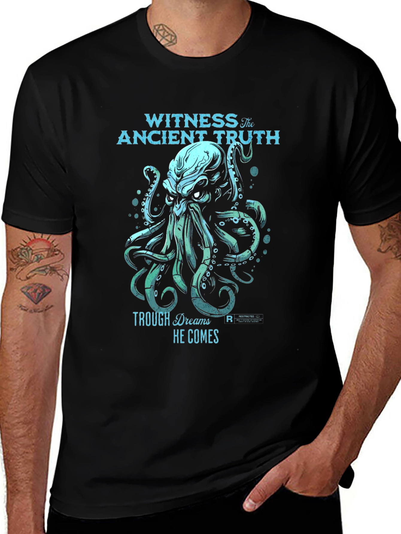 Witness the Ancient Truth Kraken Graphic T-Shirt