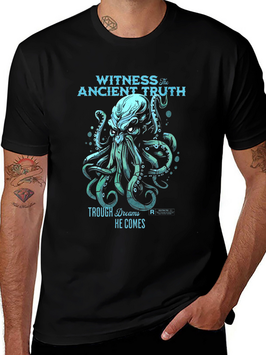 Witness the Ancient Truth Kraken Graphic T-Shirt
