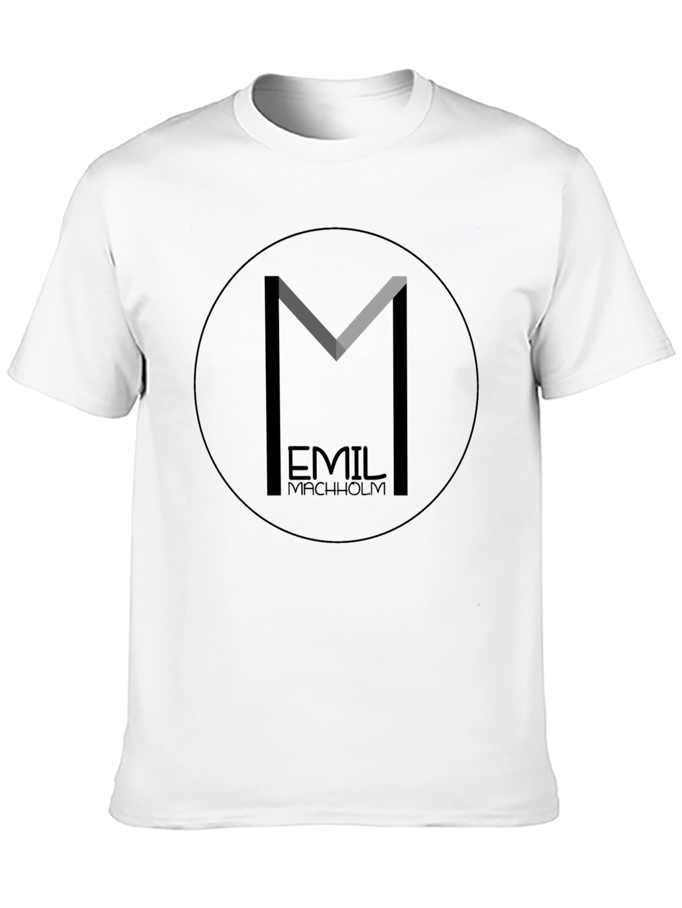 Emil Machholm Black Graphic Tee - Modern Style