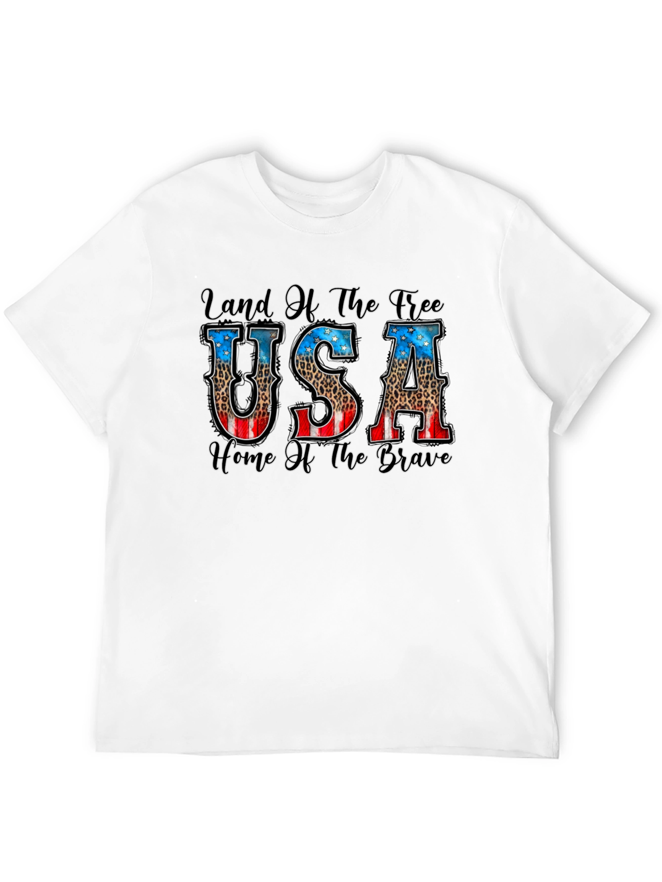 USA Land of the Free Graphic Tee