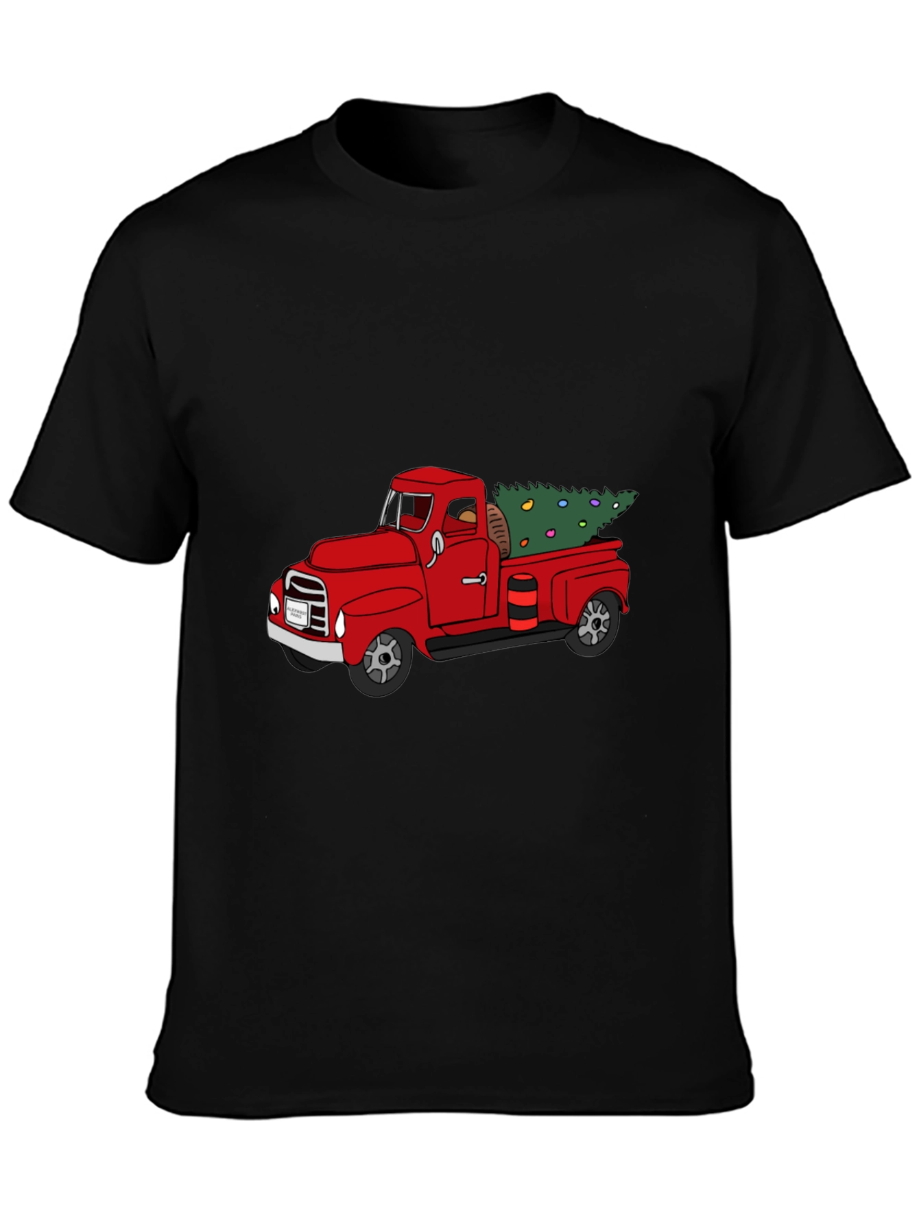 Red Truck Christmas Tree T-Shirt