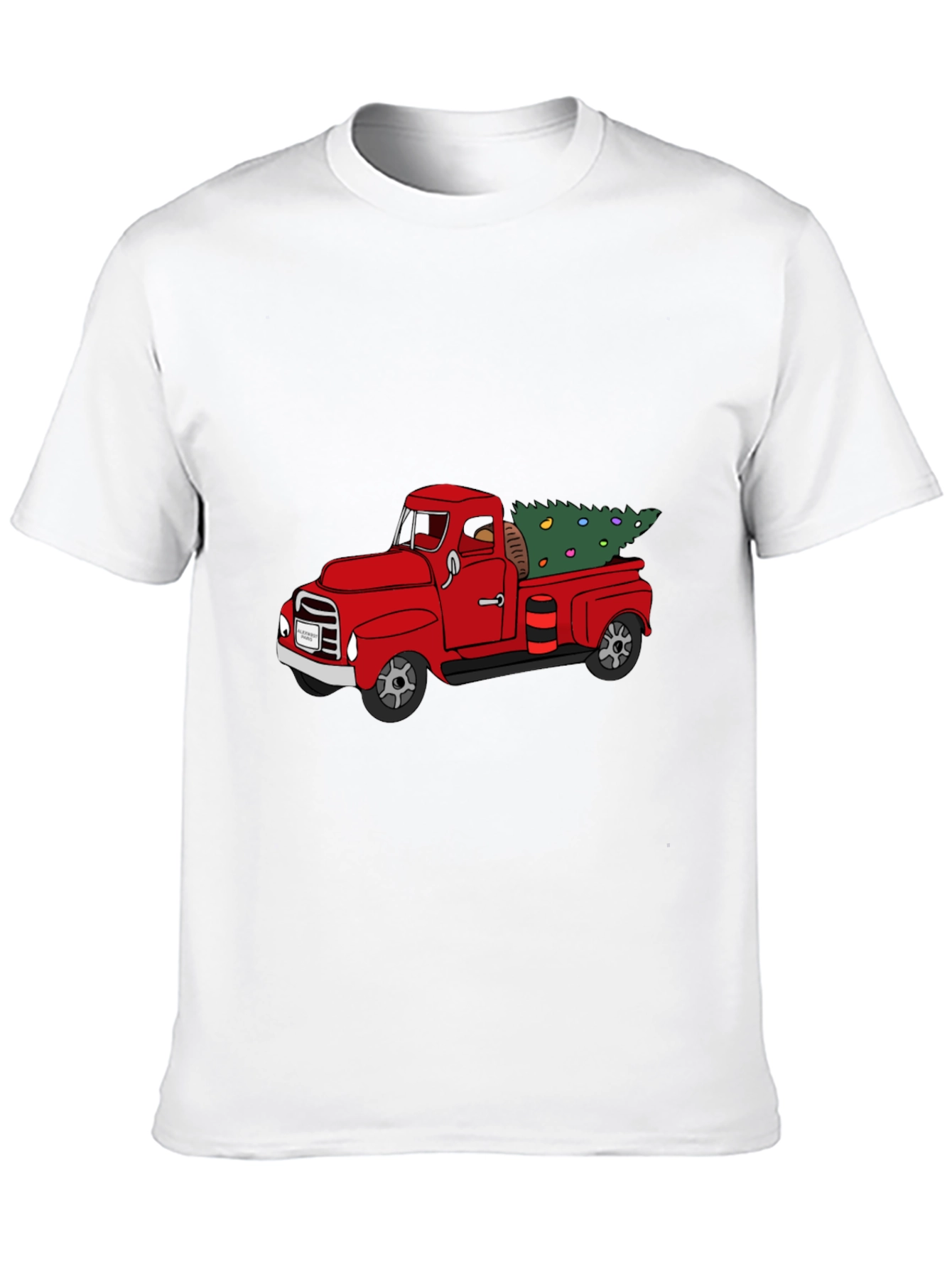 Red Truck Christmas Tree T-Shirt
